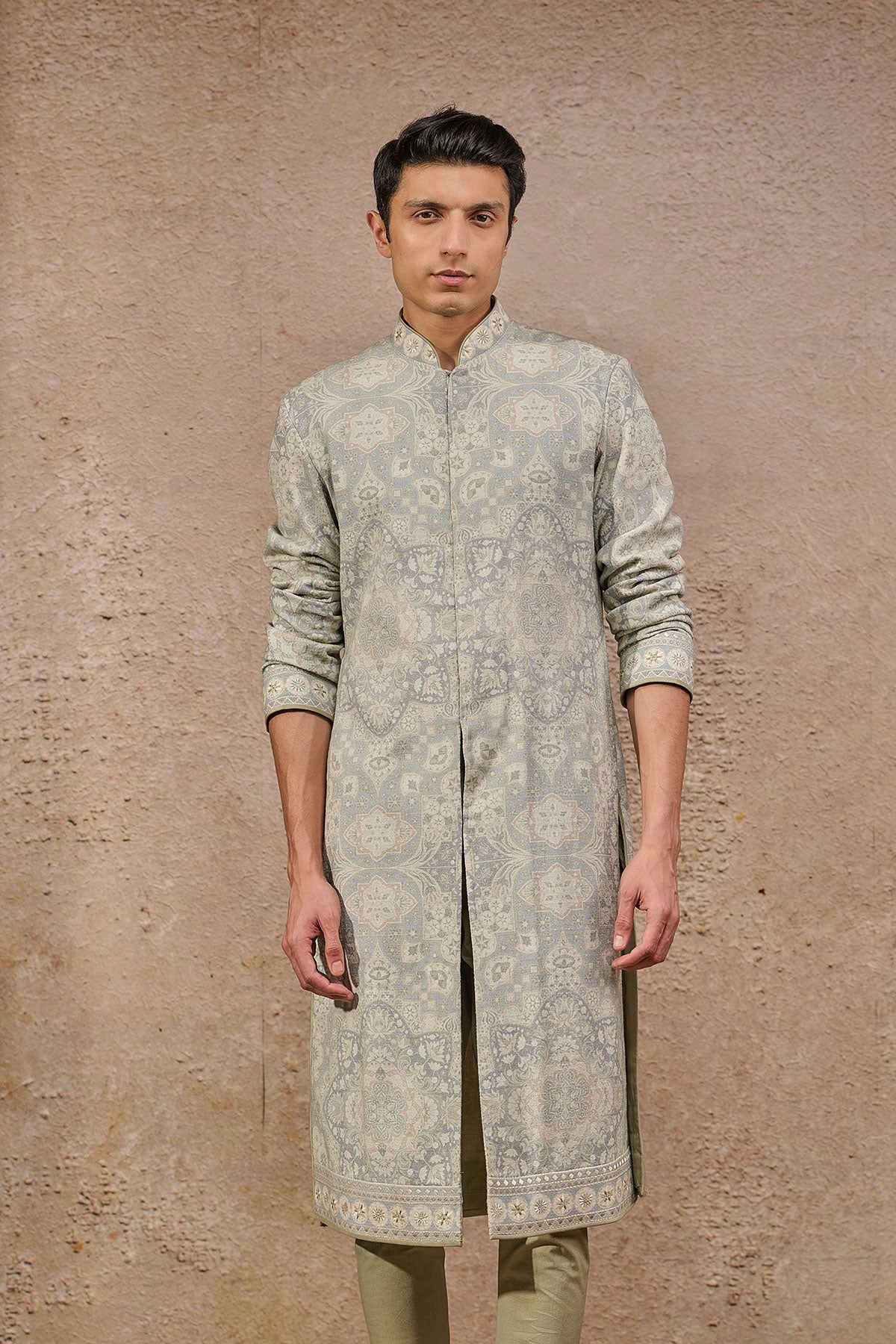 Front Open Printed Kurta