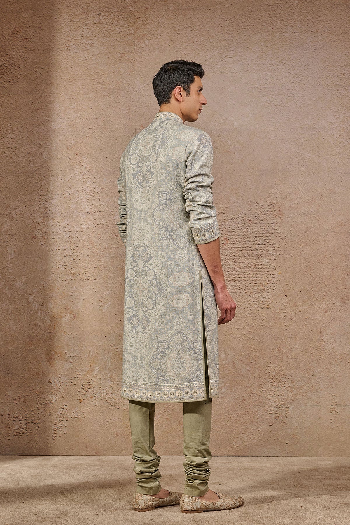 Front Open Printed Kurta
