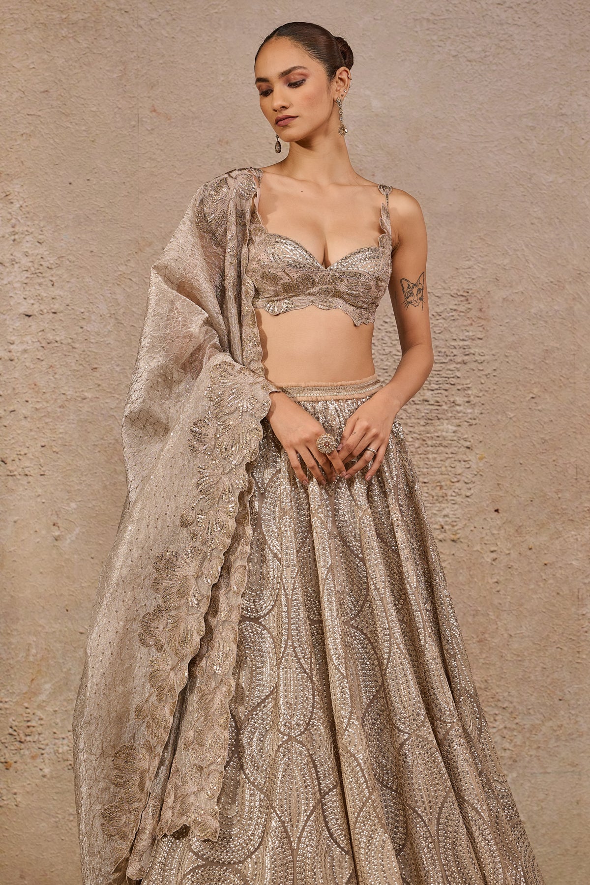 Sequin Embroidered Lehenga