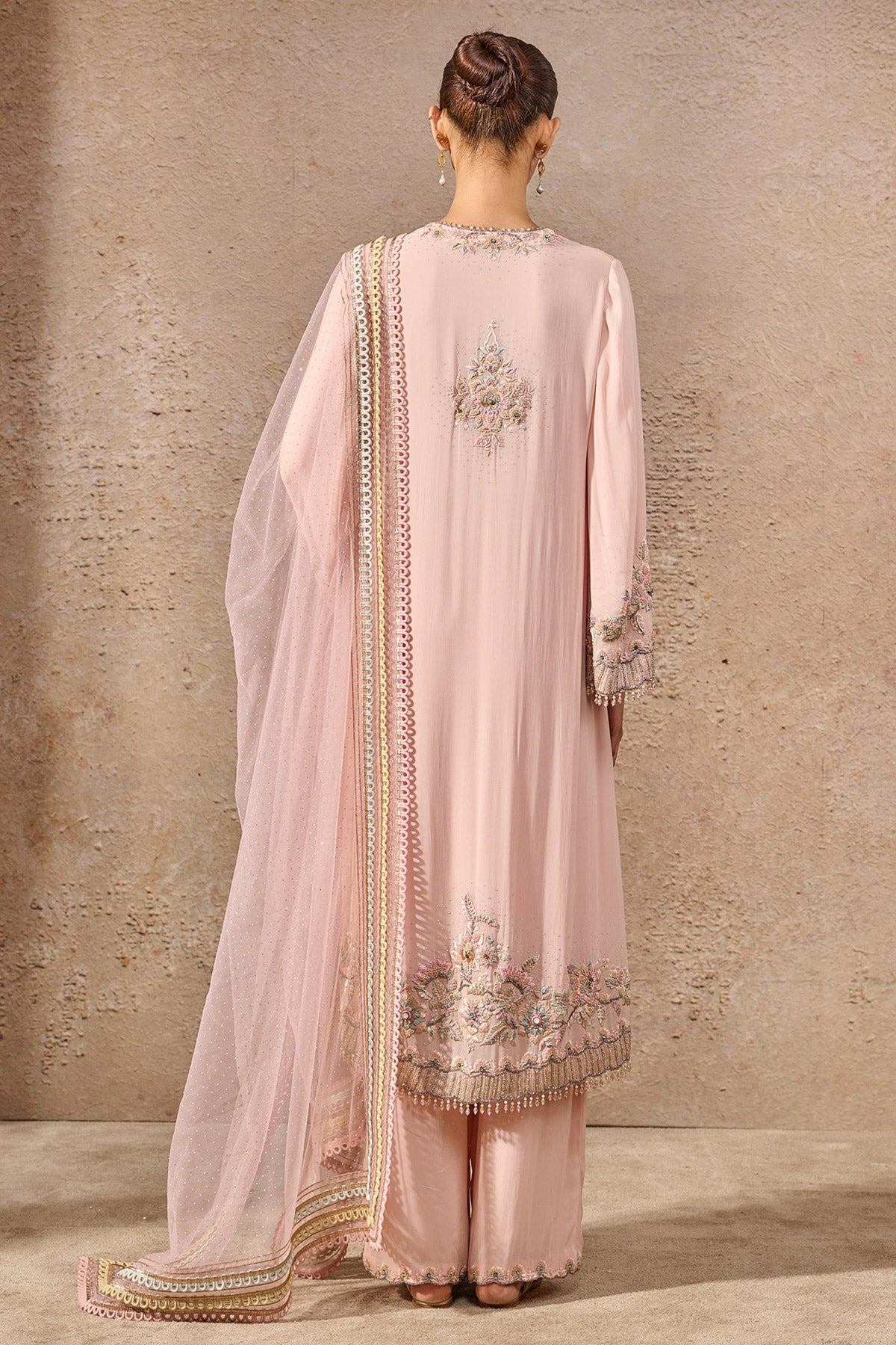 Floral Embroidered Suit Set