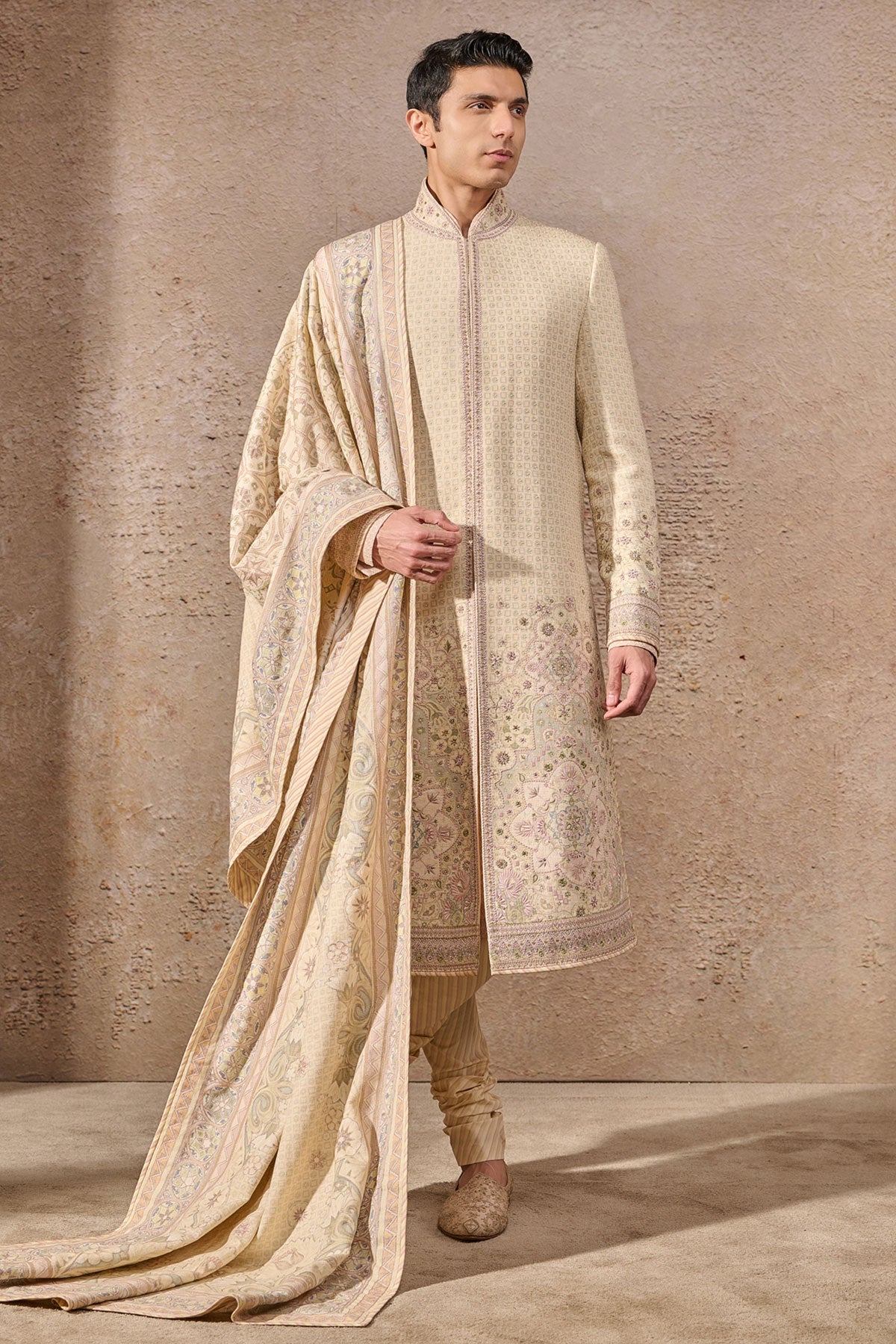 Multicolour Printed Sherwani