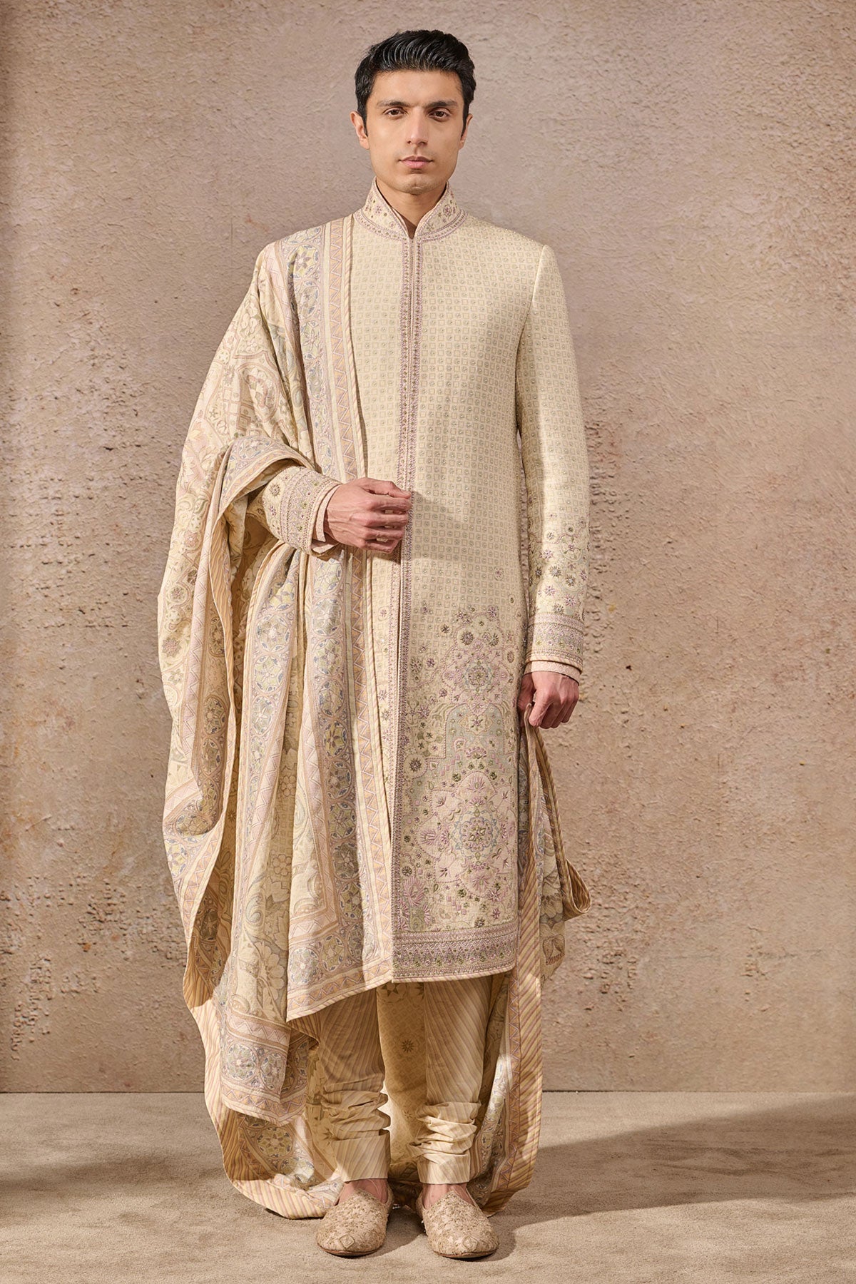 Multicolour Printed Sherwani