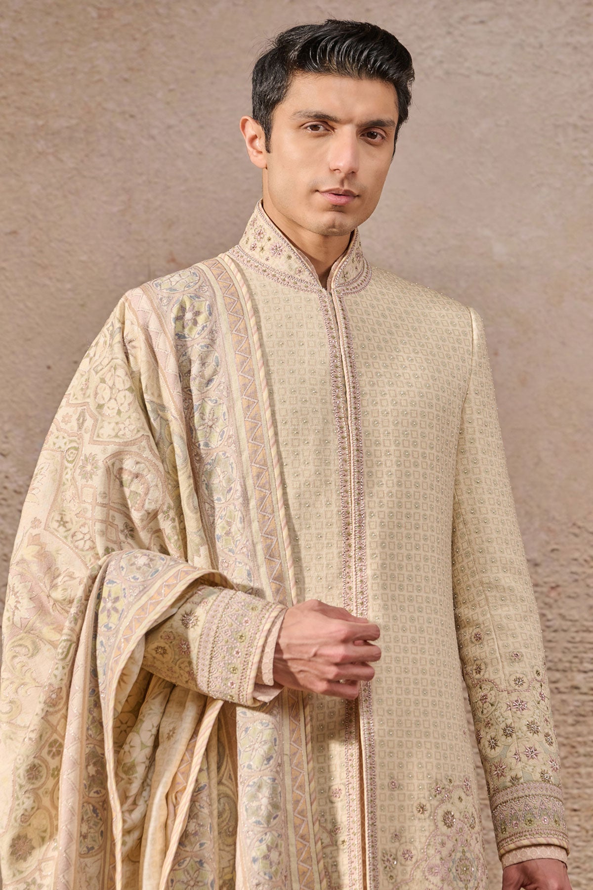 Multicolour Printed Sherwani