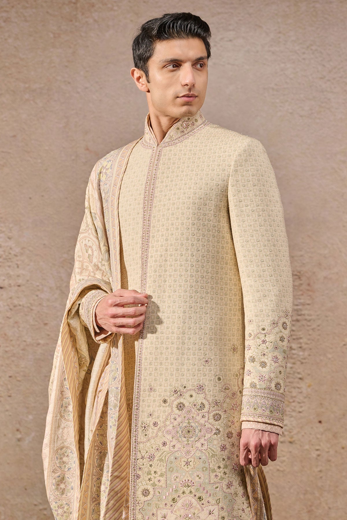Multicolour Printed Sherwani