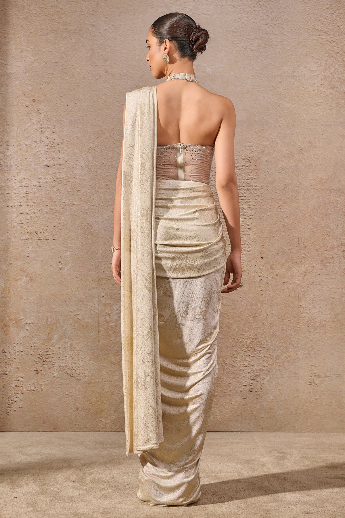 Foil Jersey Concept Saree