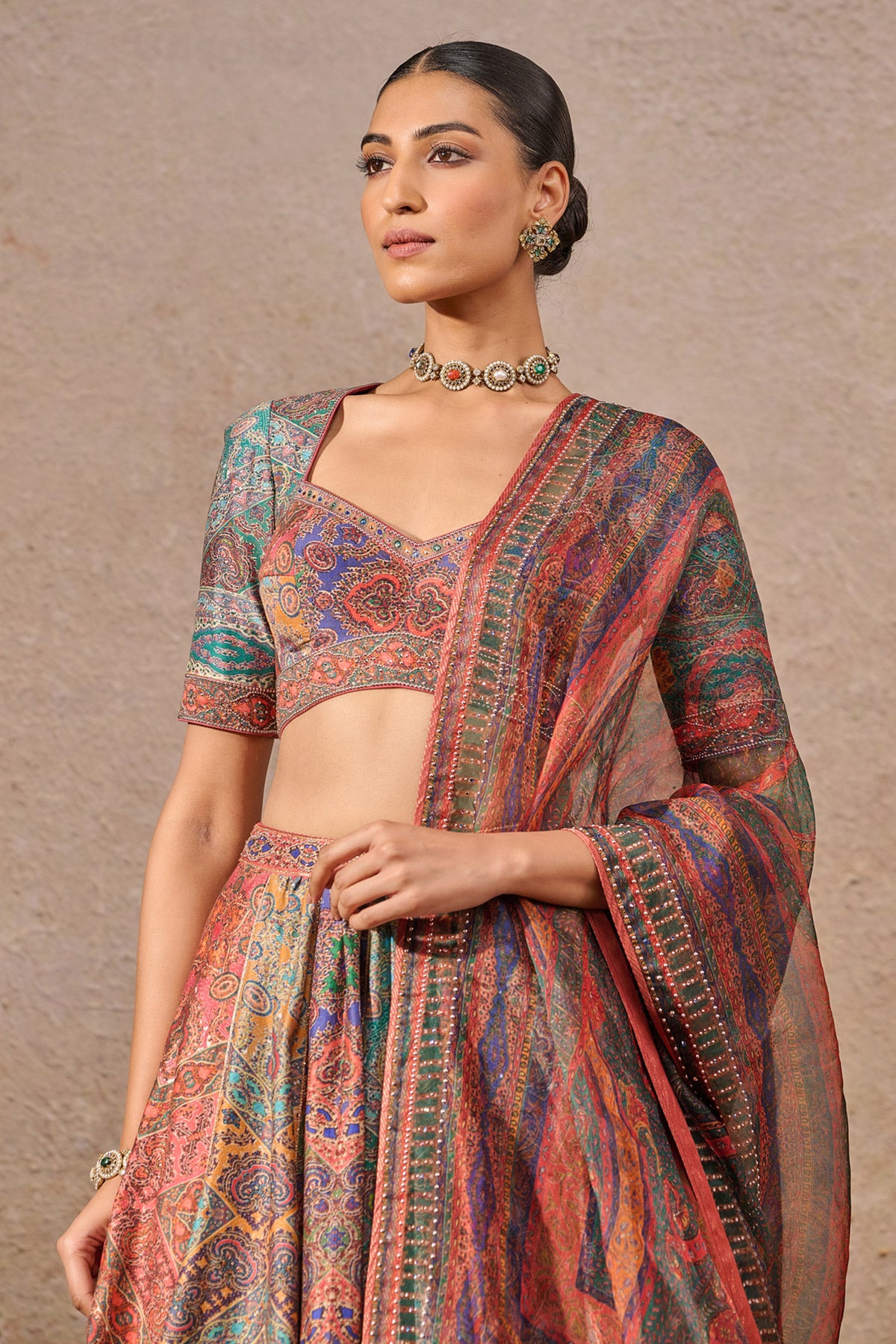 Printed Sujani Lehenga