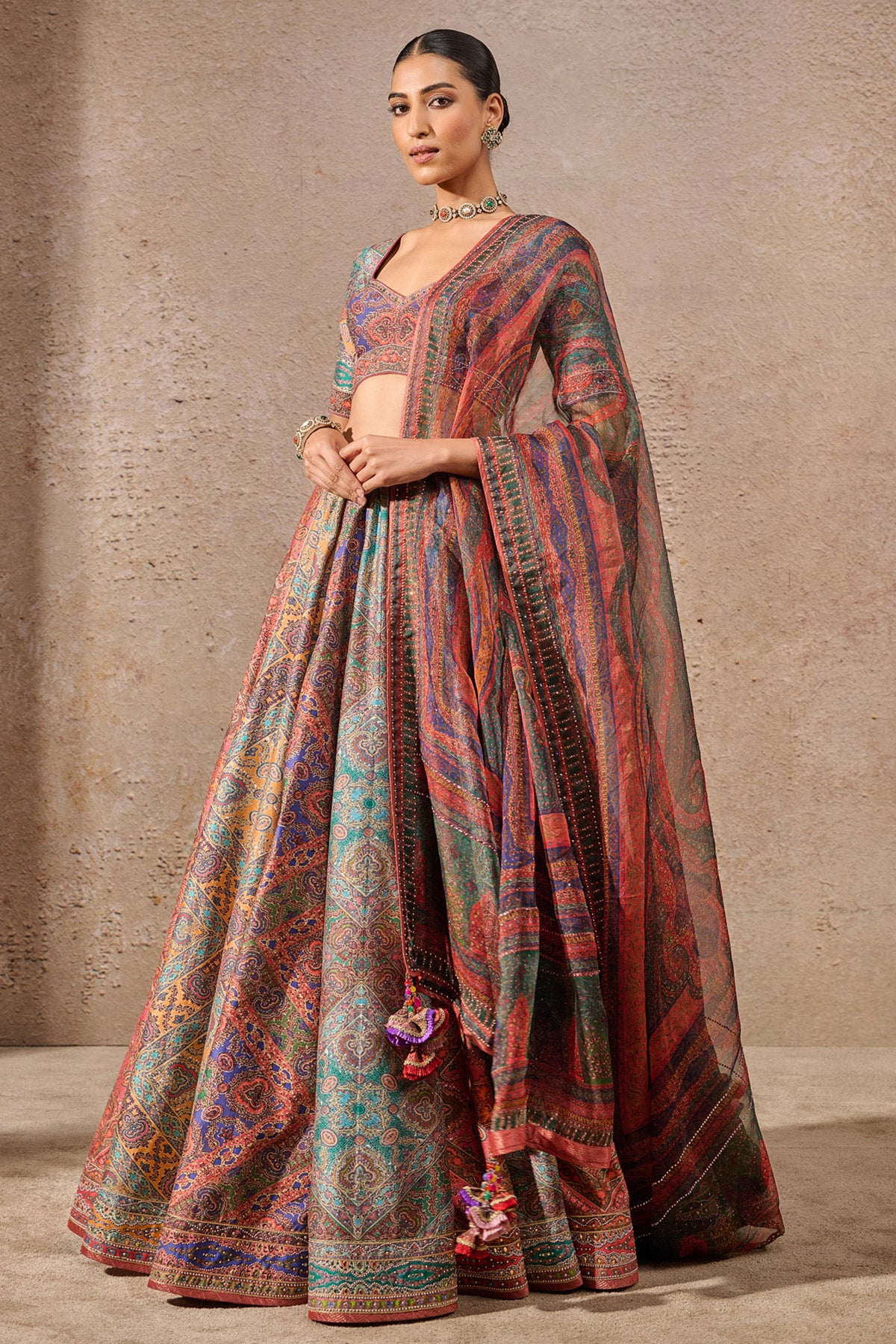 Printed Sujani Lehenga