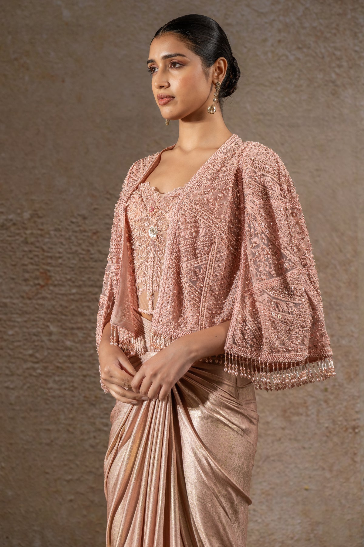 Draped Skirt & Corset Cape