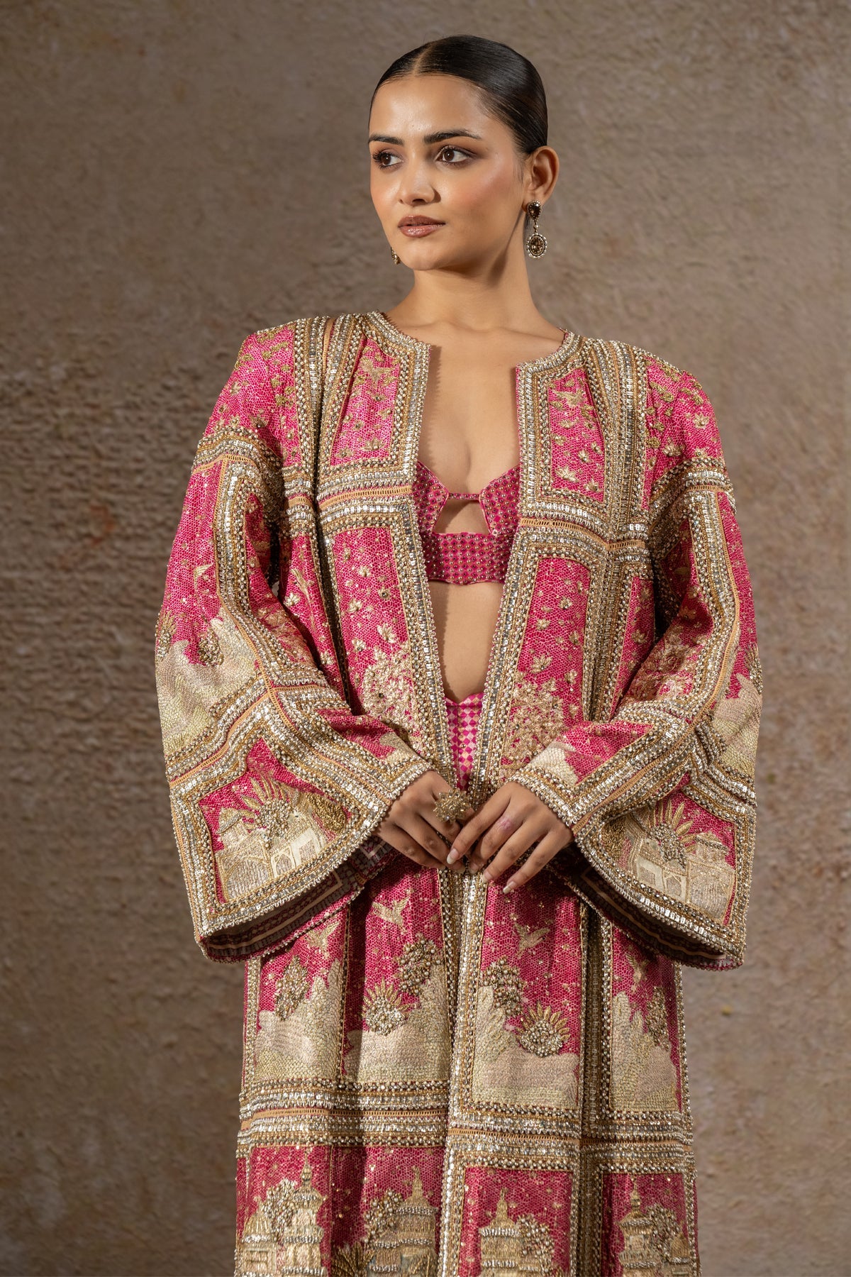 Signature Pichwai Embellished Jacket Set