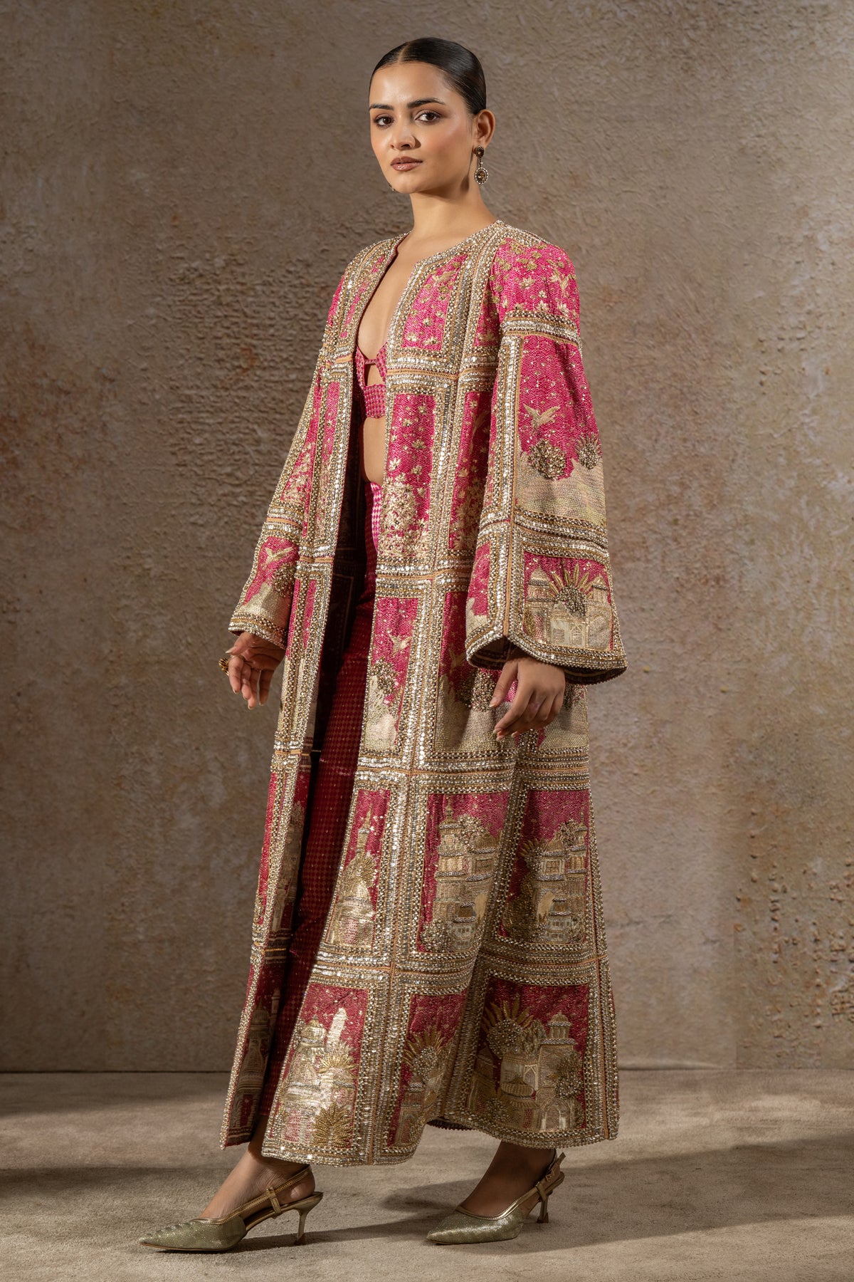 Signature Pichwai Embellished Jacket Set