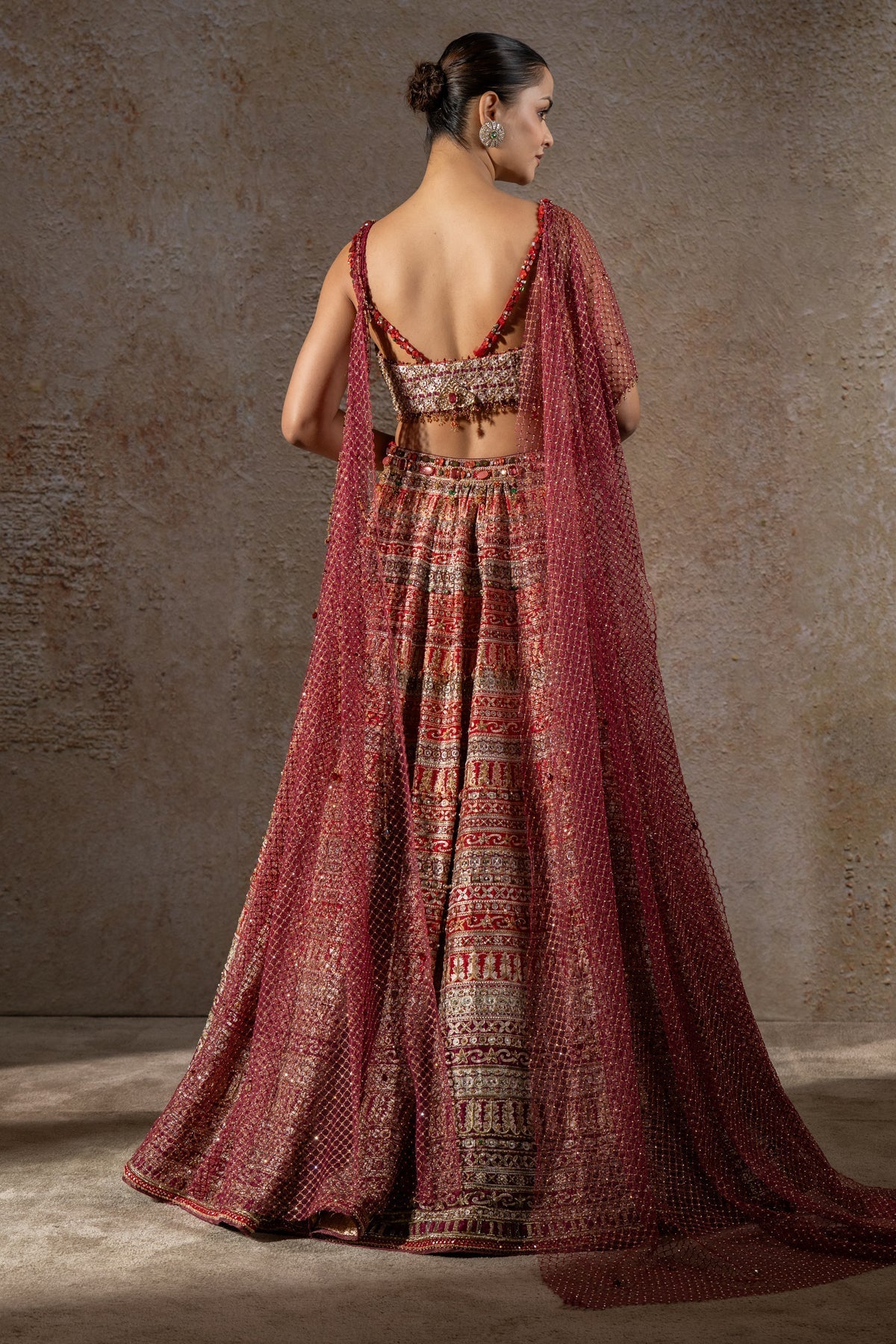 Kashida Embroidered Lehenga