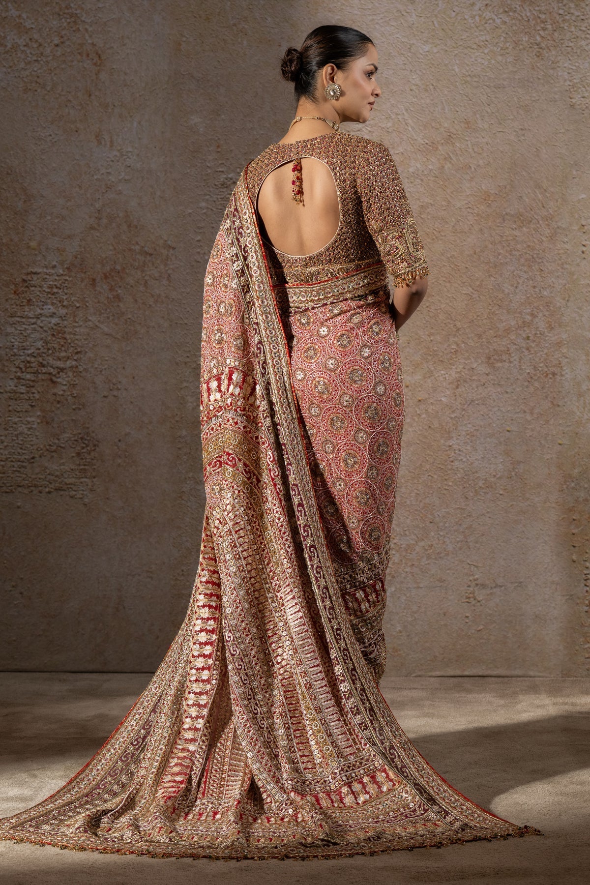 Kashida Embroidered Saree