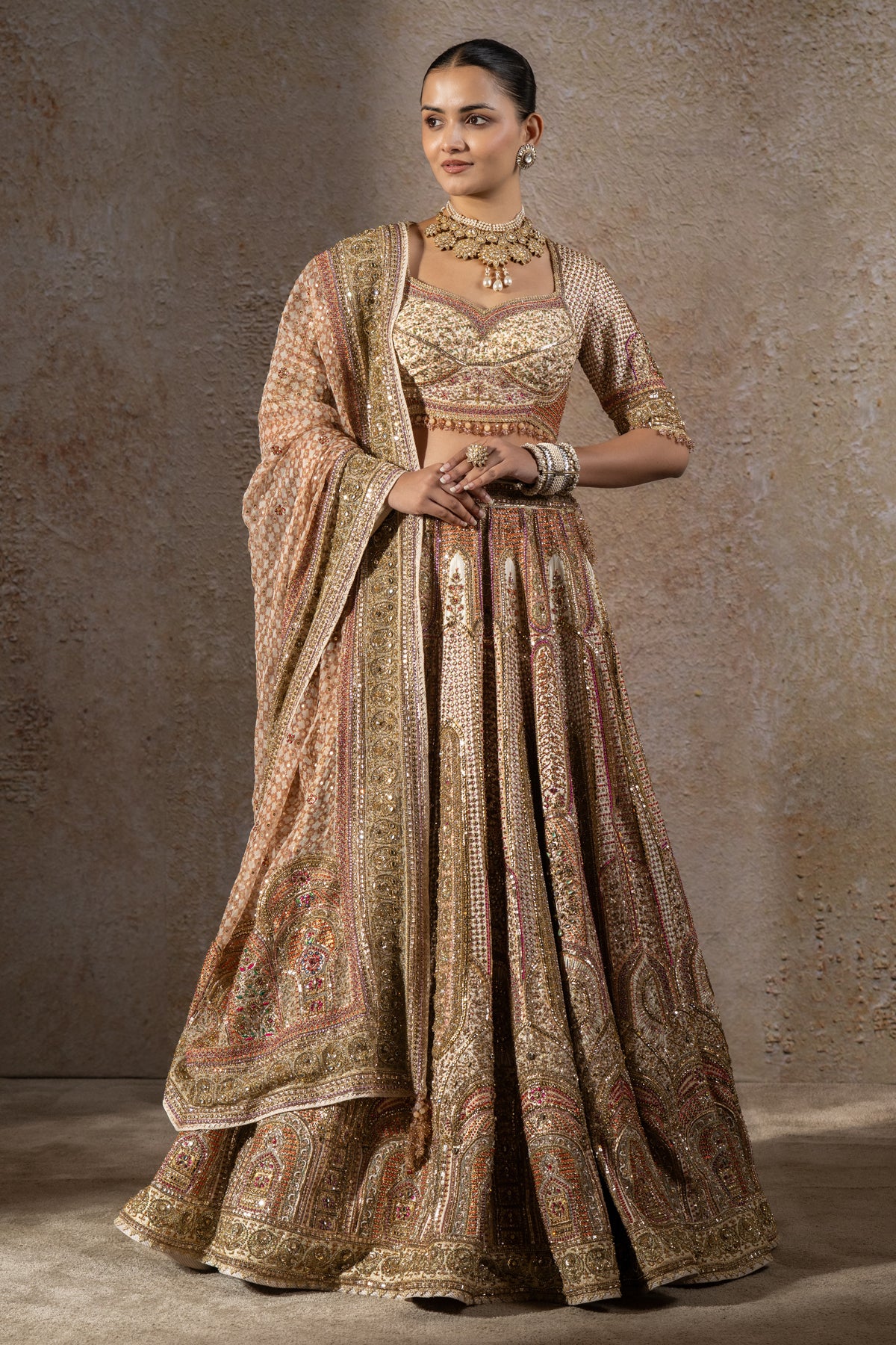 Navratna Bridal Lehenga