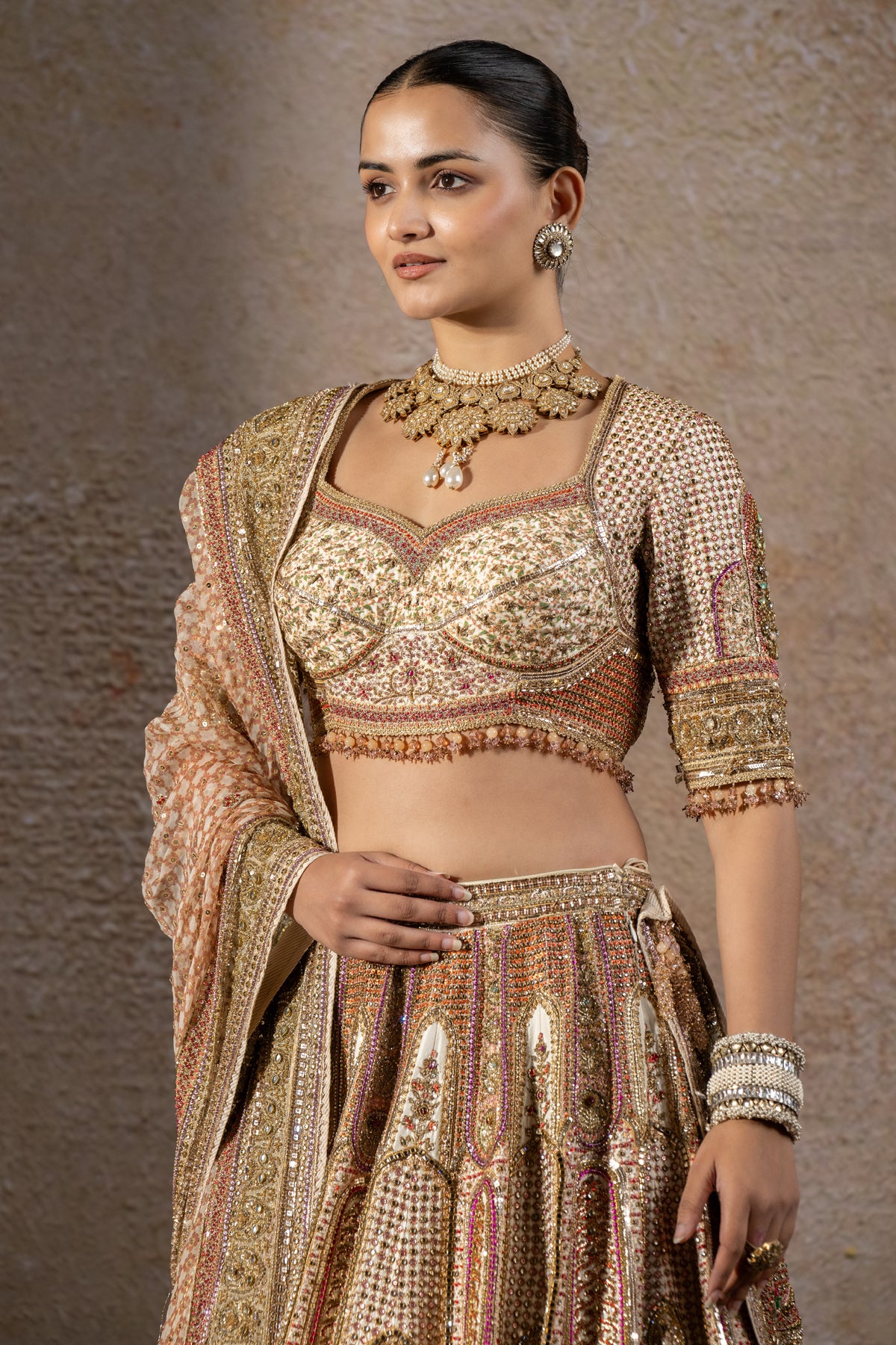 Navratna Bridal Lehenga