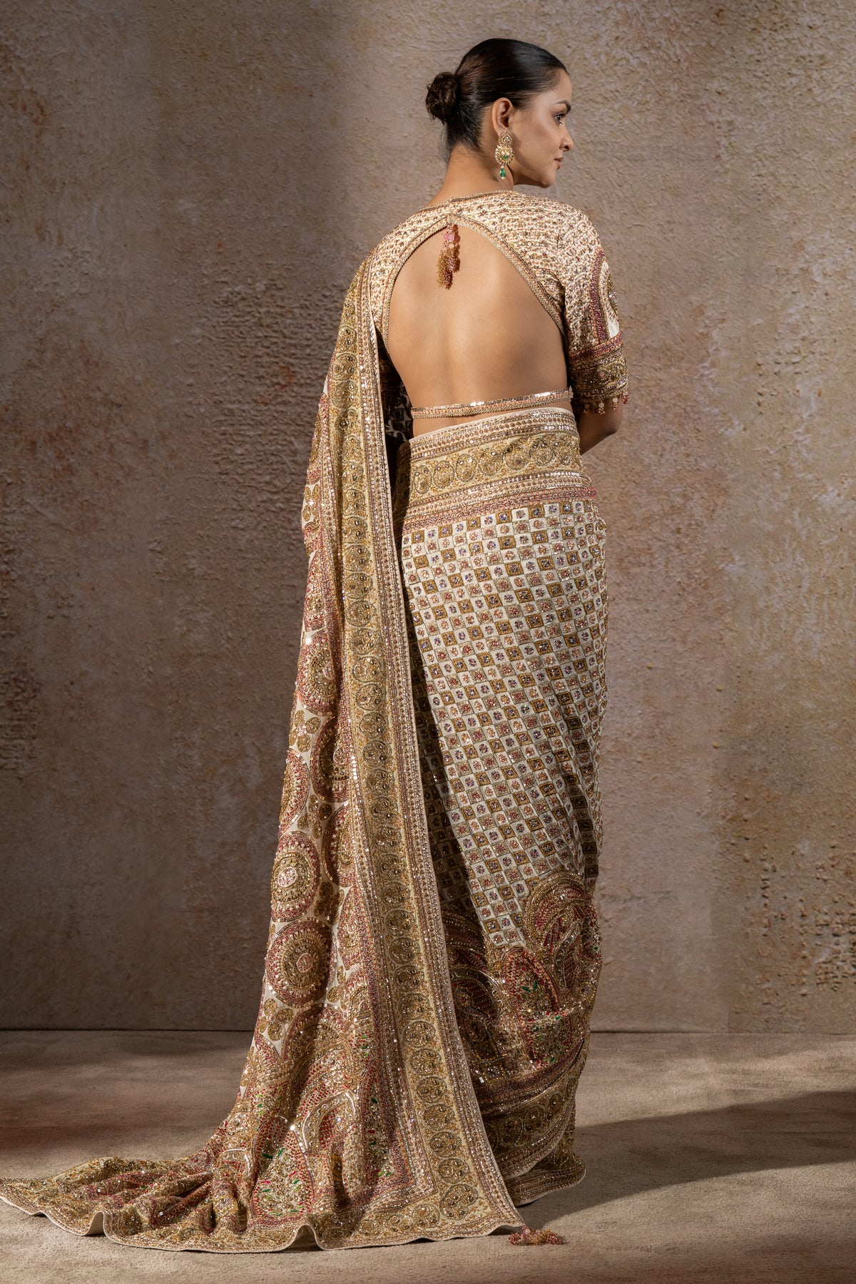 Navratna Bejewelled Saree
