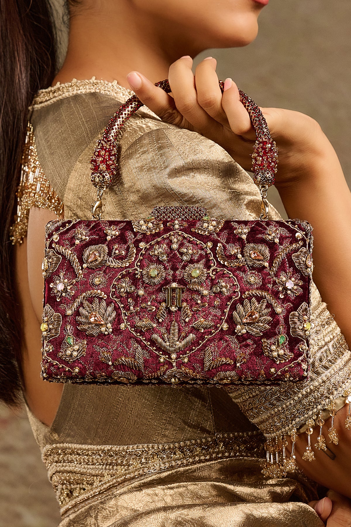 Embroidered Clutch