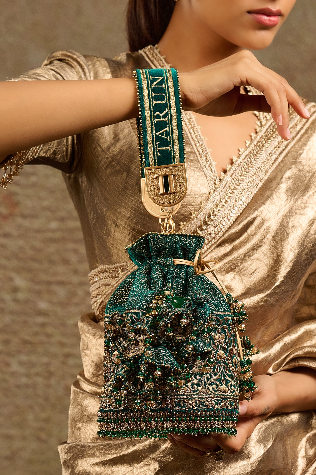 Embroidered Potli