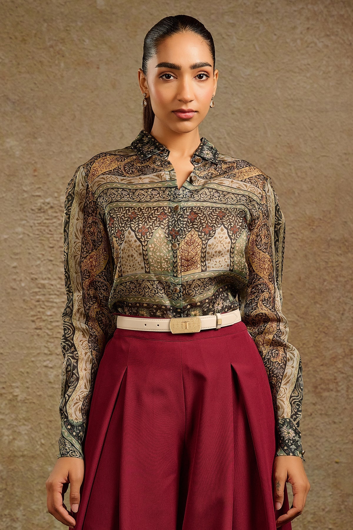 Classic Leather Monogram Belt