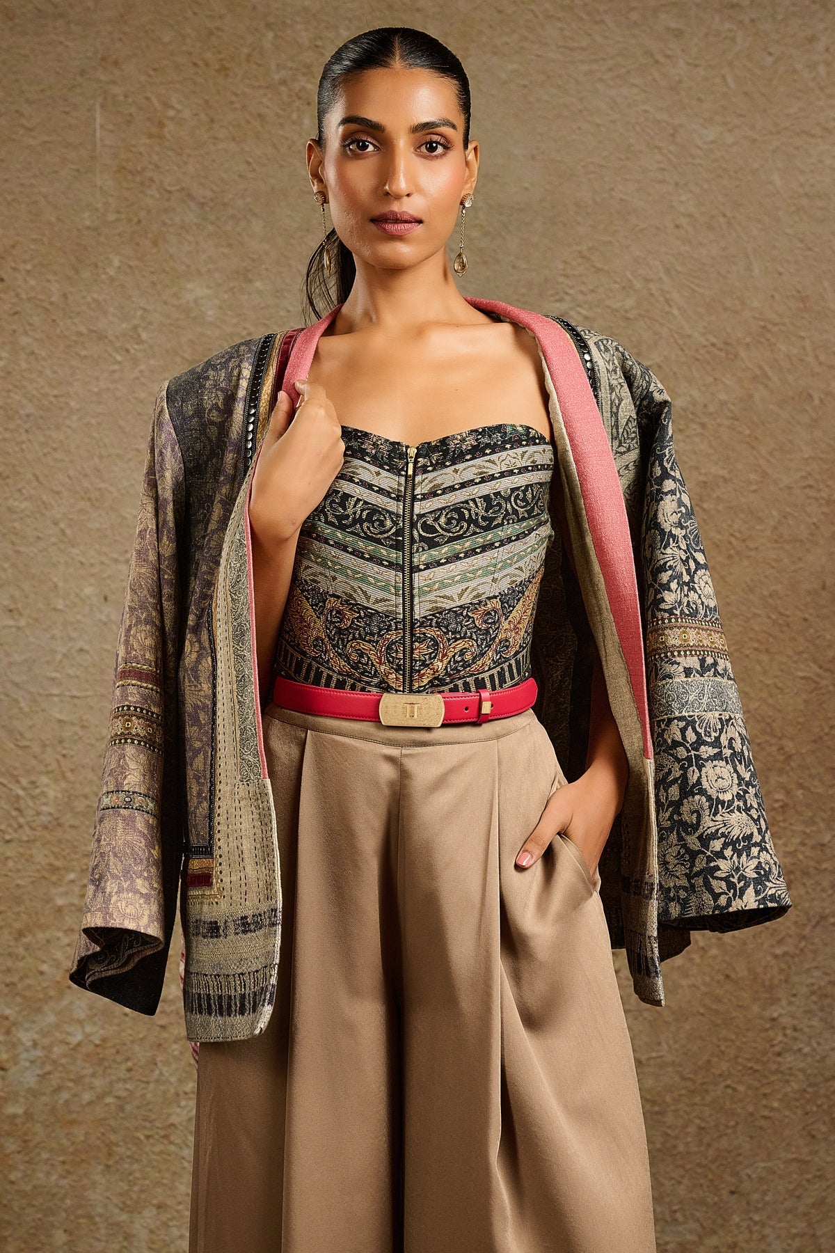 Classic Leather Monogram Belt