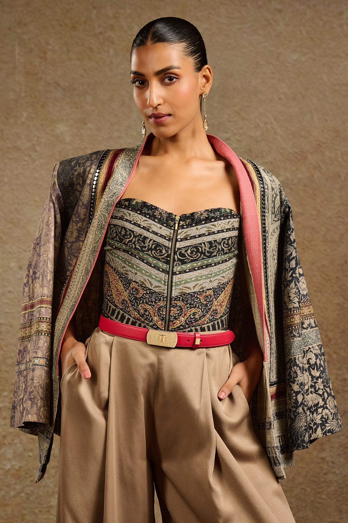 Classic Leather Monogram Belt