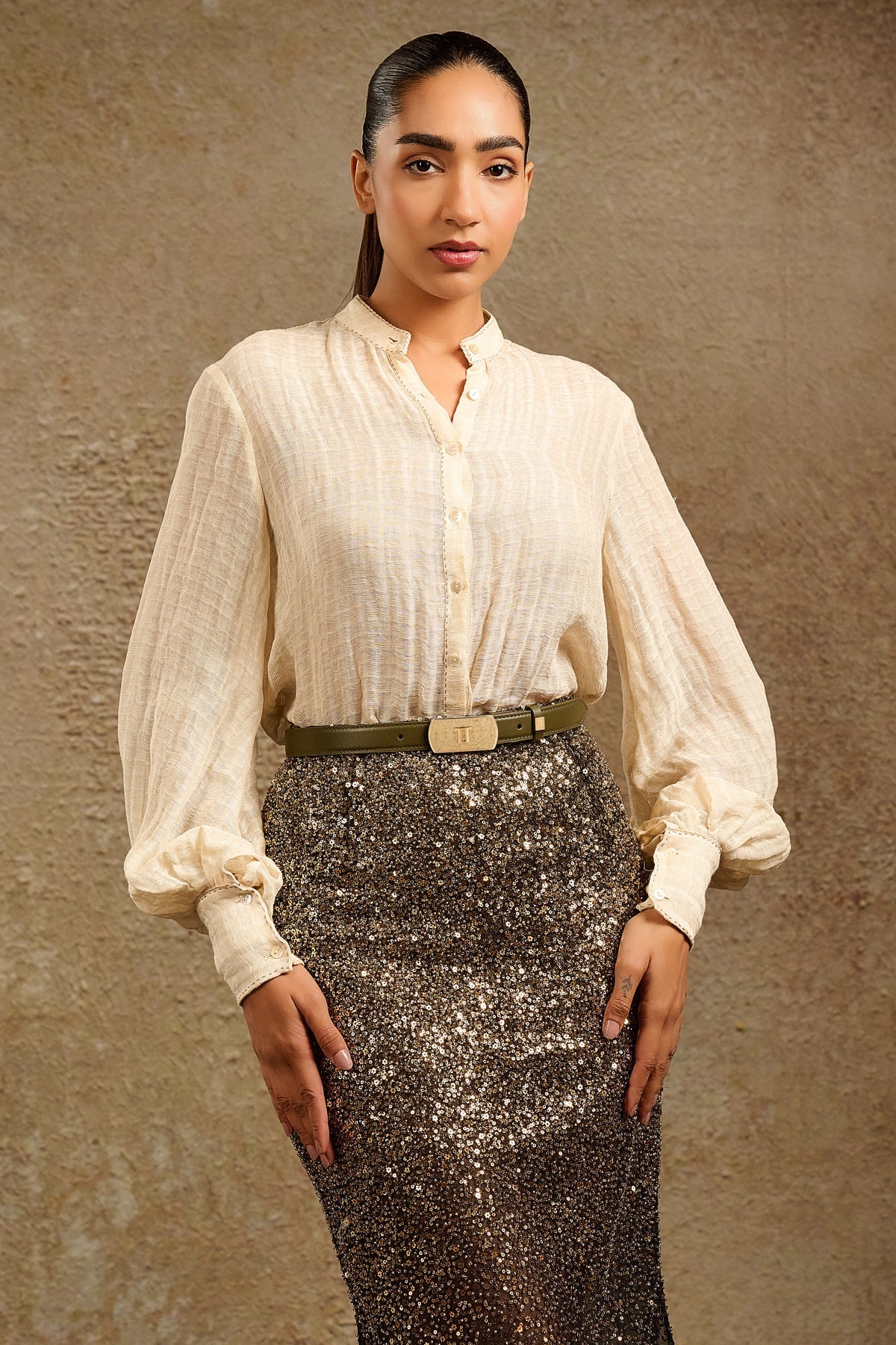 Classic Leather Monogram Belt