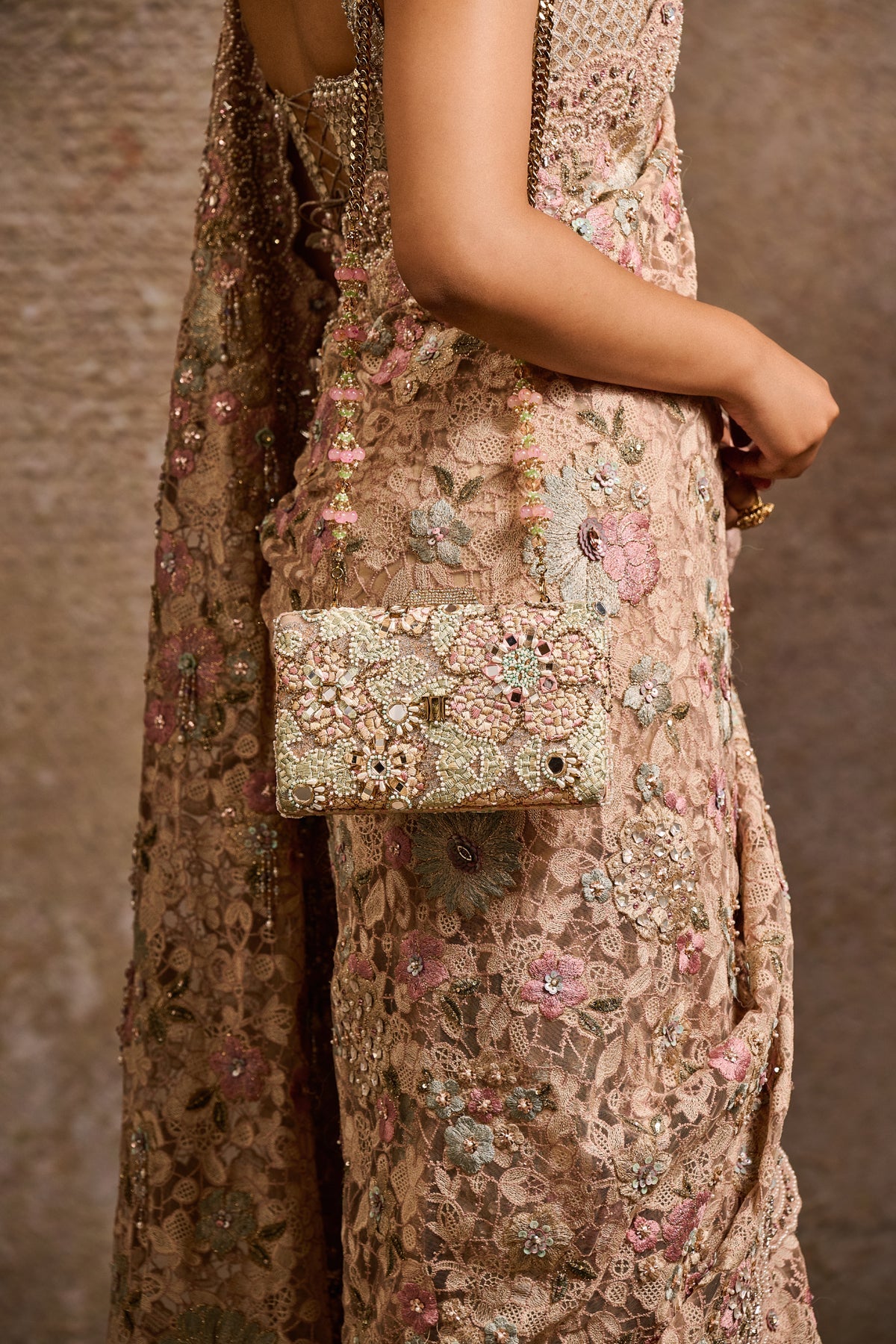 Embroidered Clutch