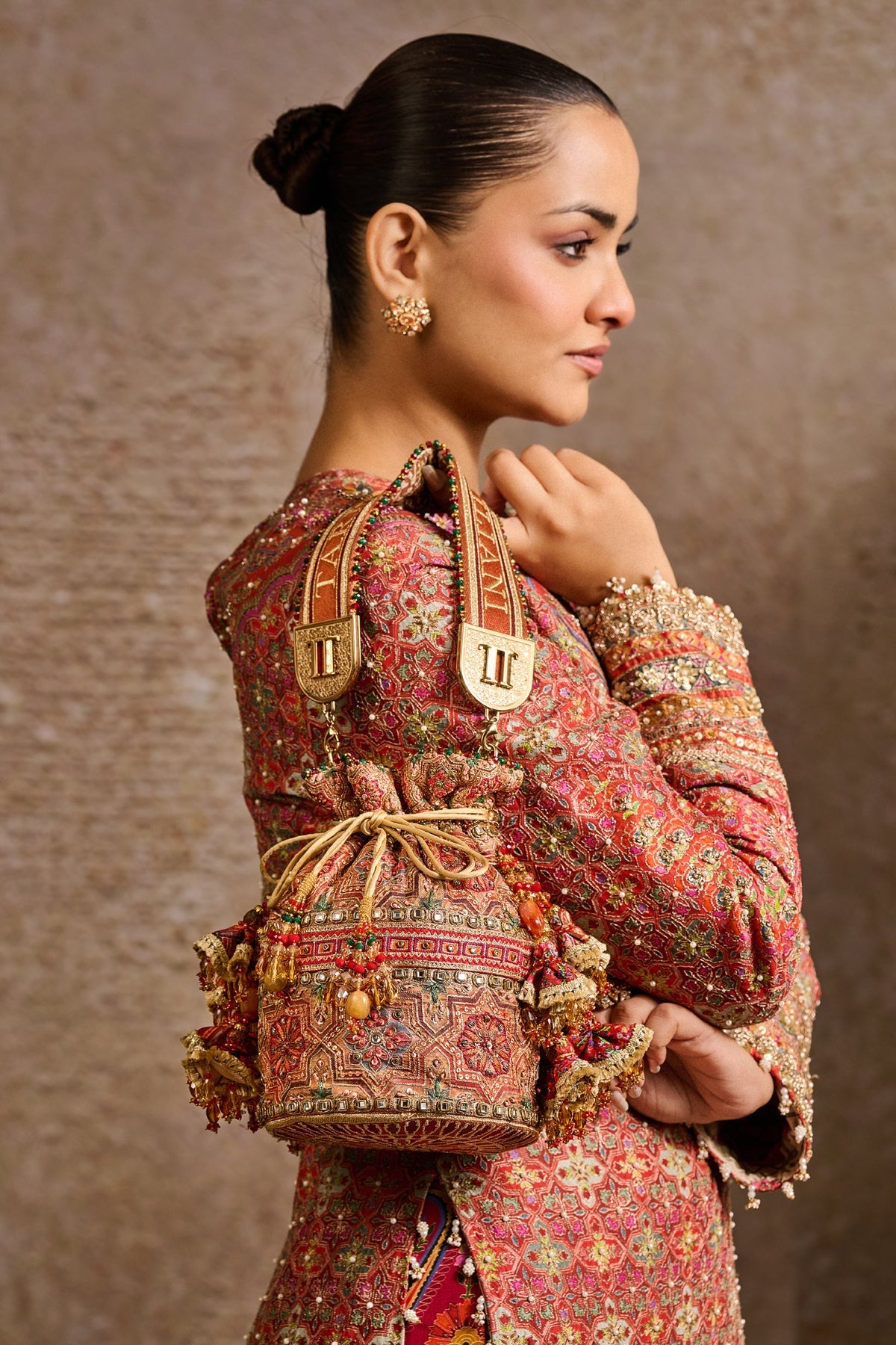 Embroidered Potli