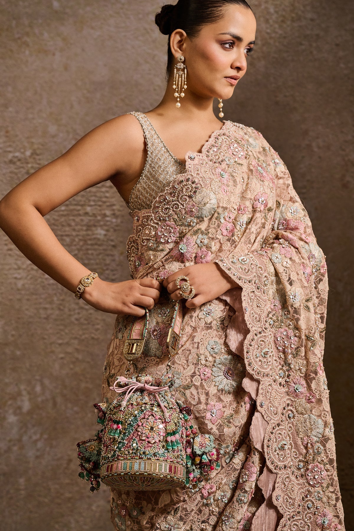 Embroidered Potli