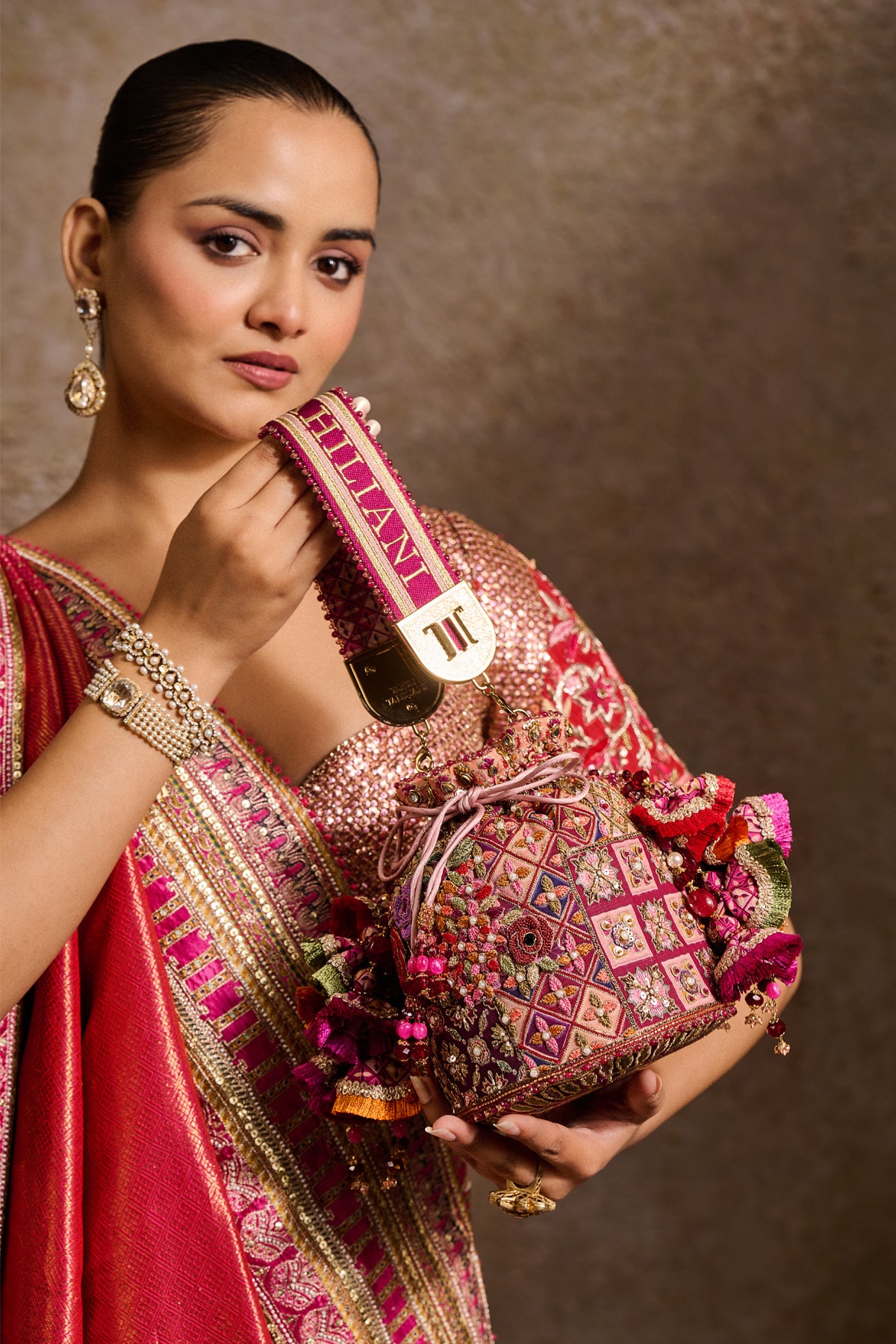 Embroidered Potli