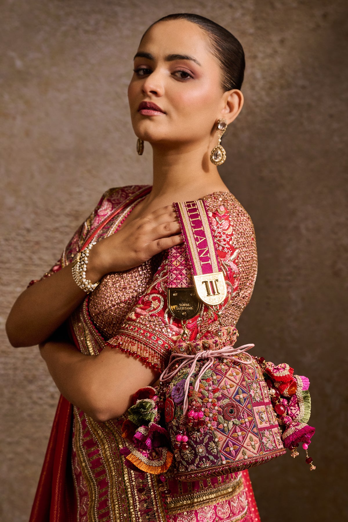 Embroidered Potli