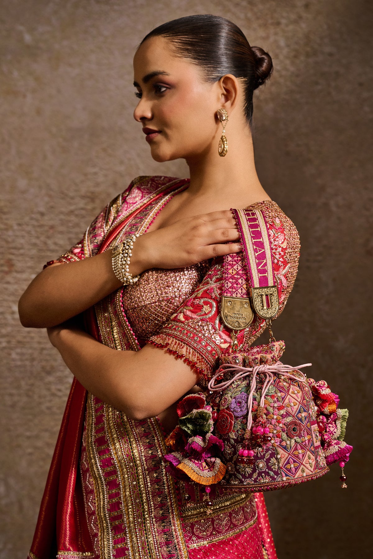 Embroidered Potli