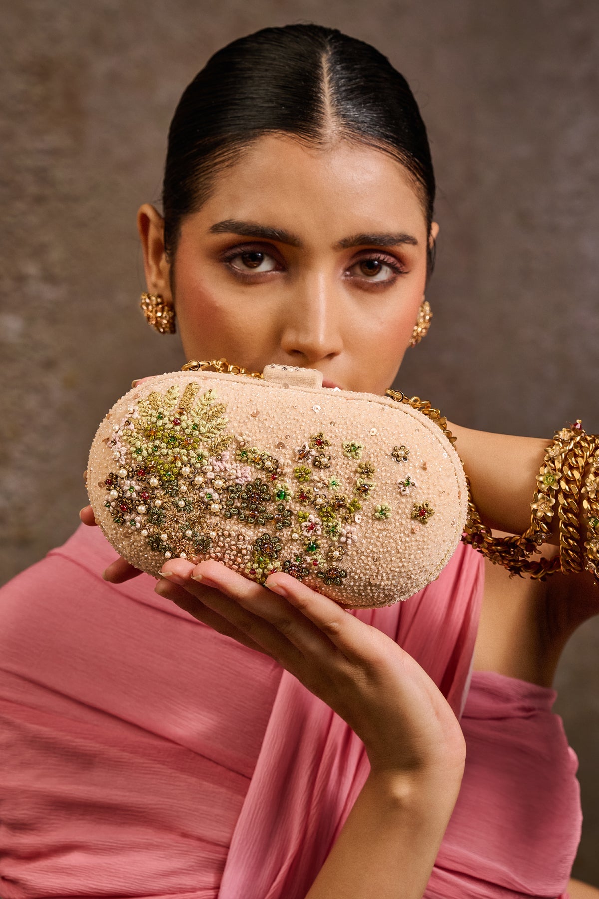 Embroidered Clutch