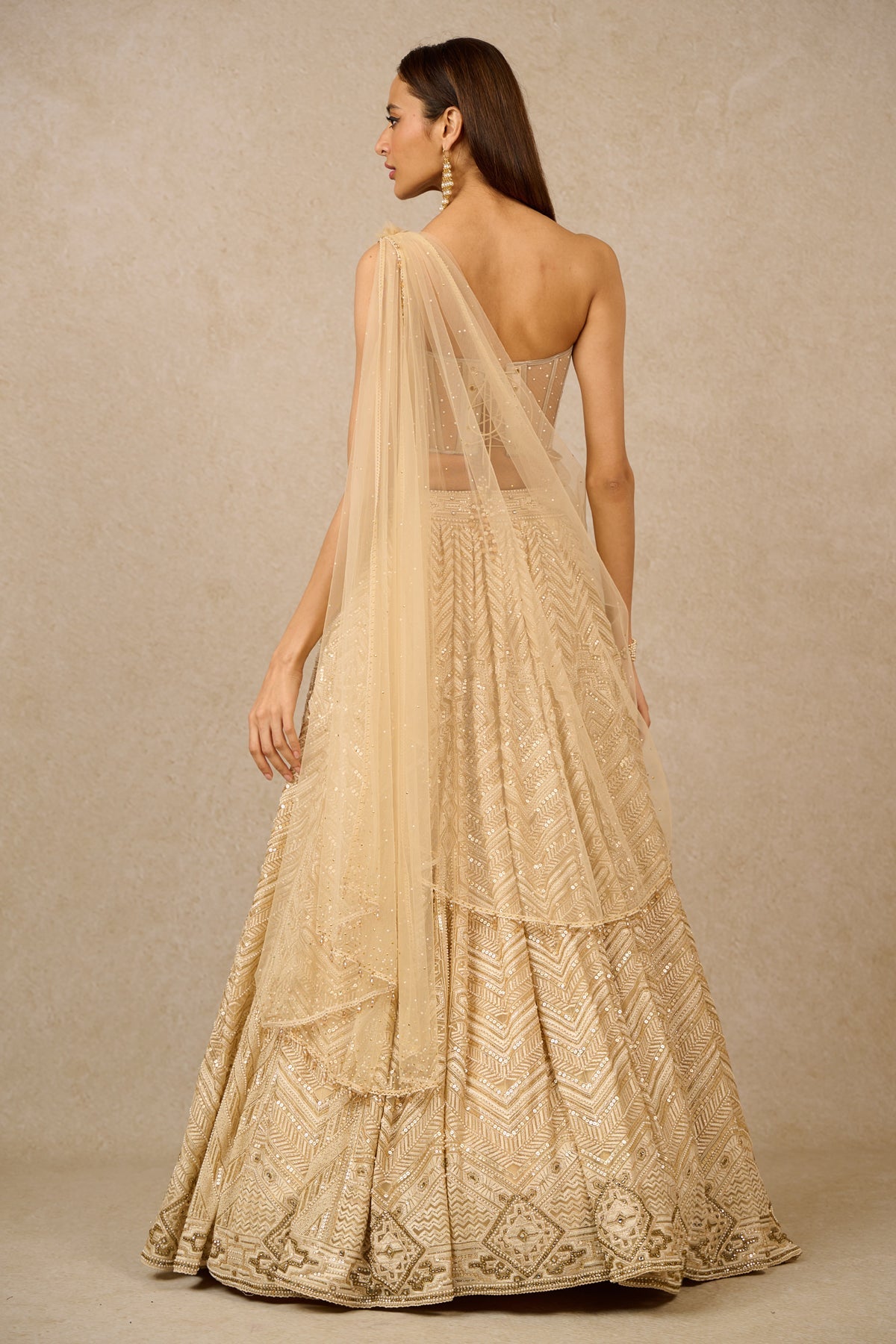 Lehenga Corset Drape
