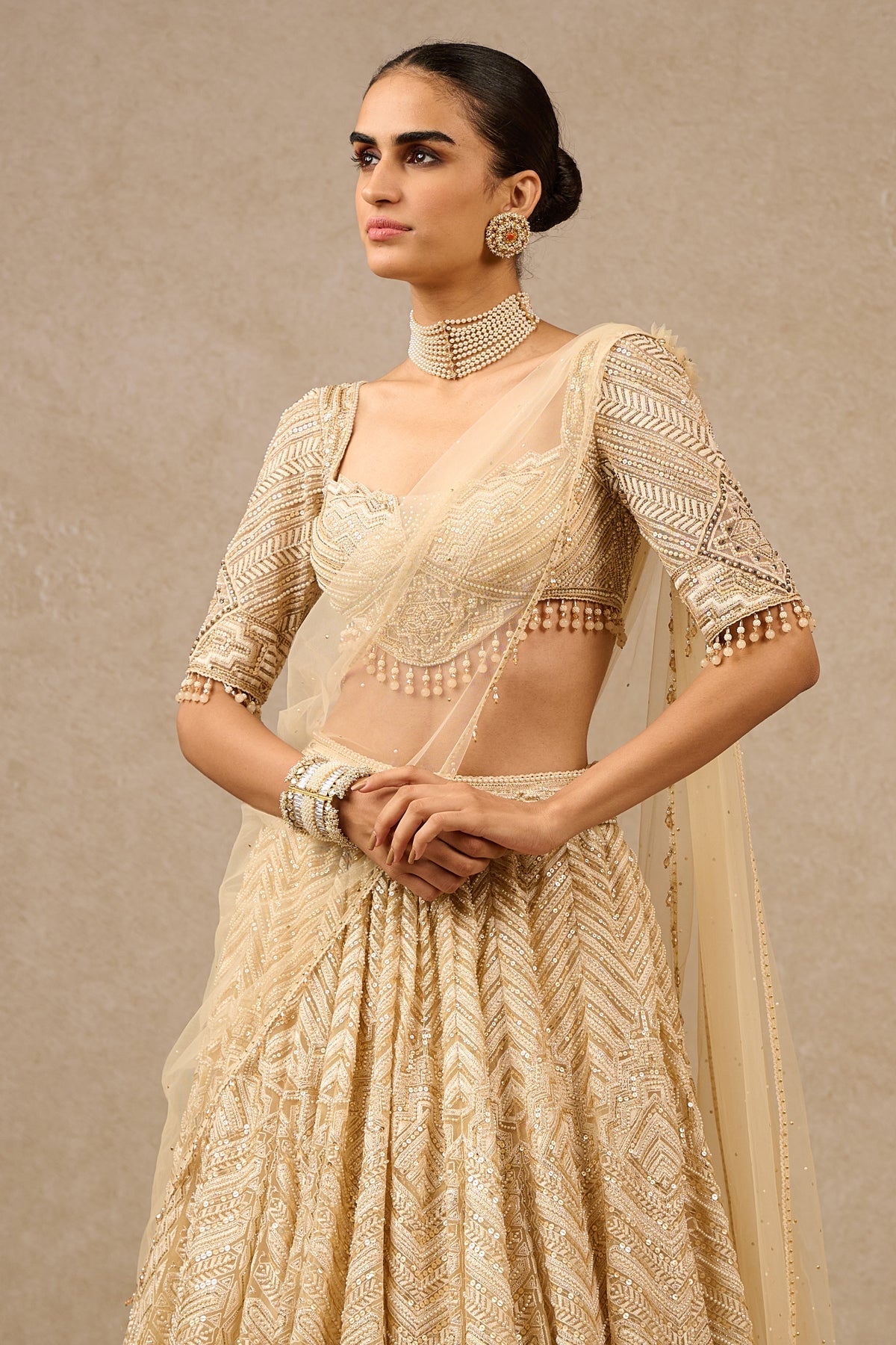Lehenga Blouse Drape - Only Lehenga