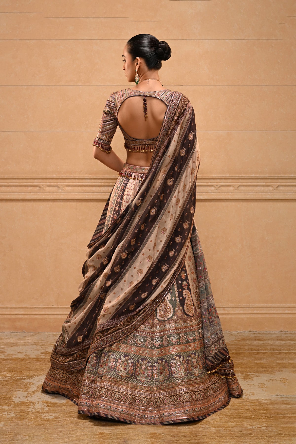 Kashida Embroidered Lehenga