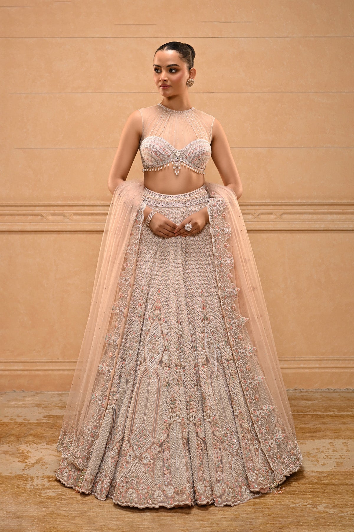 Pearl Basra Embroidered Lehenga