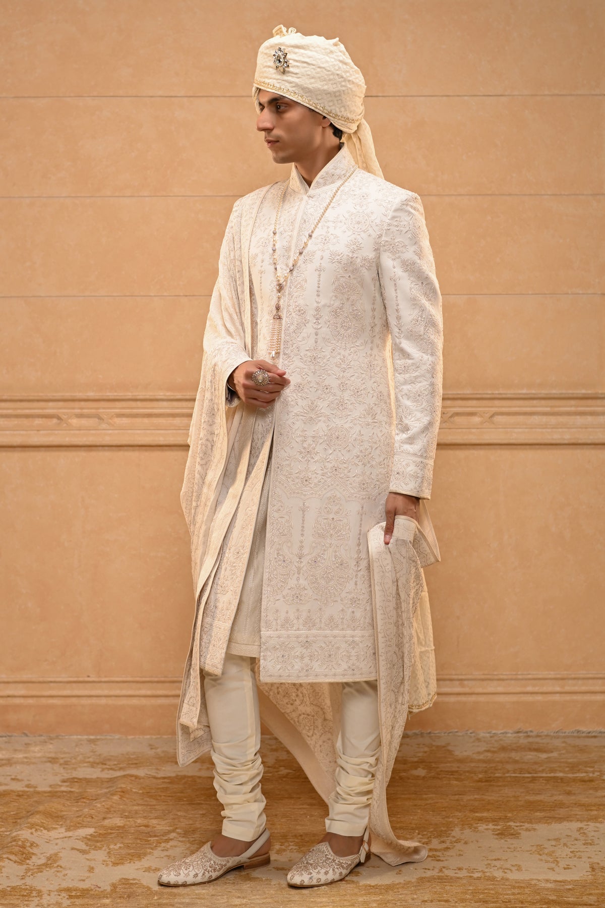 Chikankari Sherwani Set