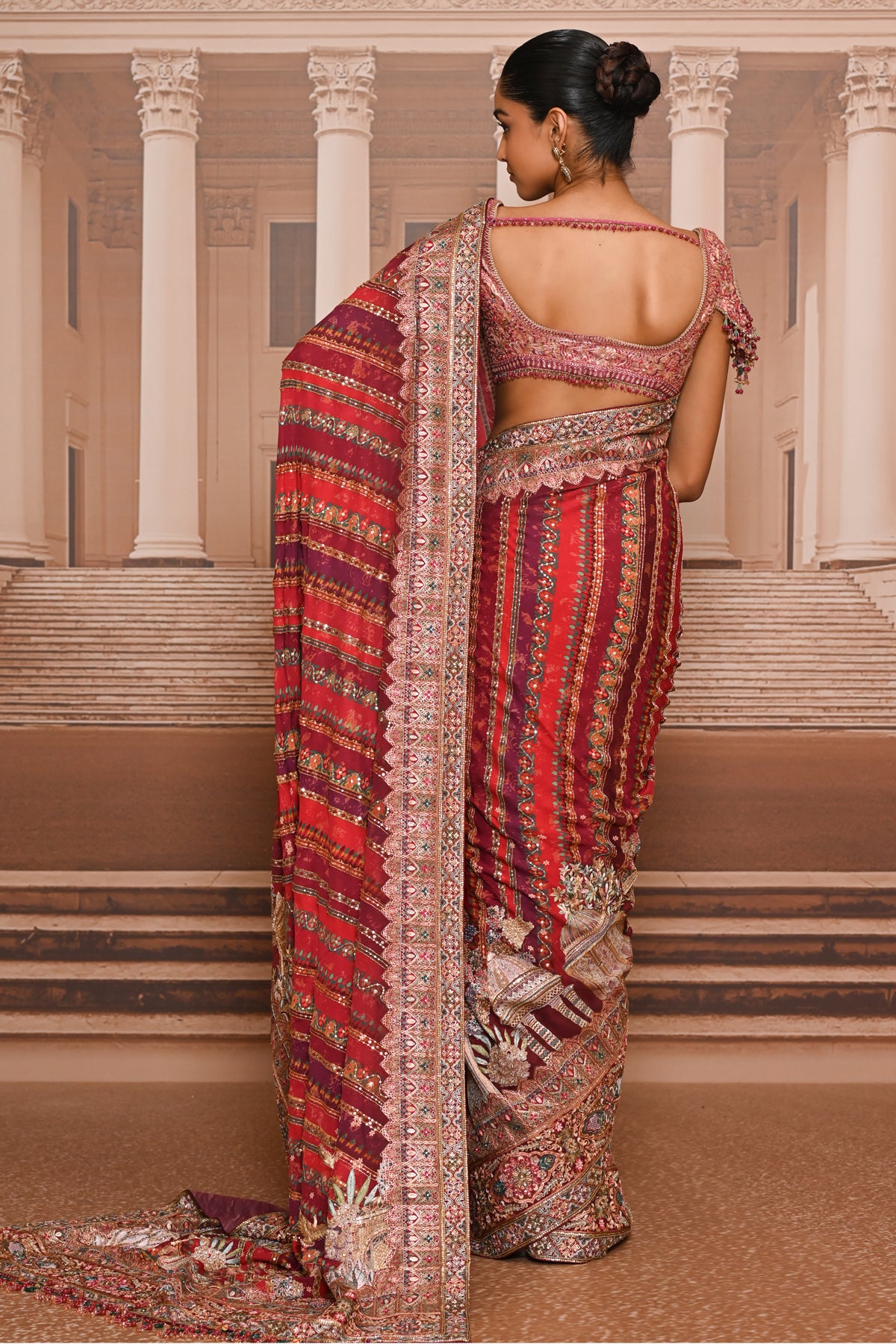 Ever Bloom Embellished Pichwai Saree