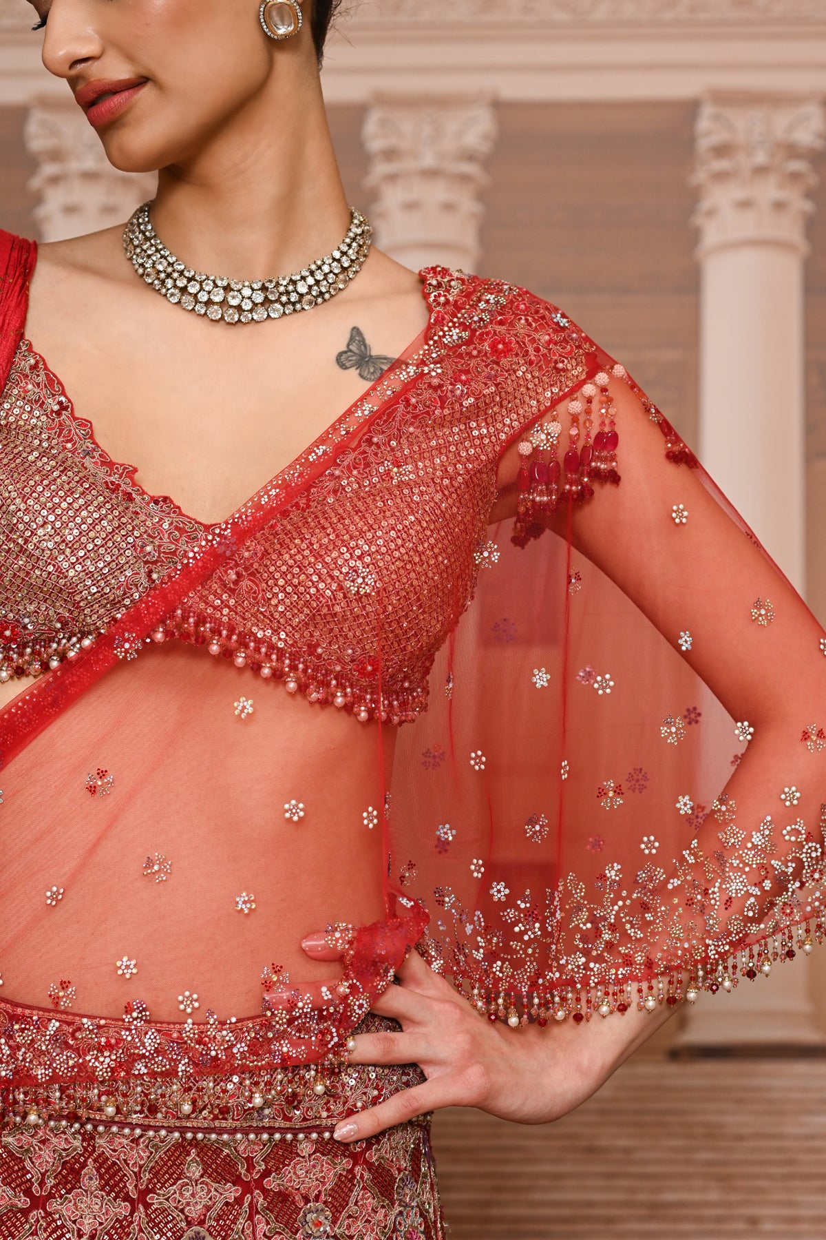 Ever Bloom Kalidar Embroidered Lehenga