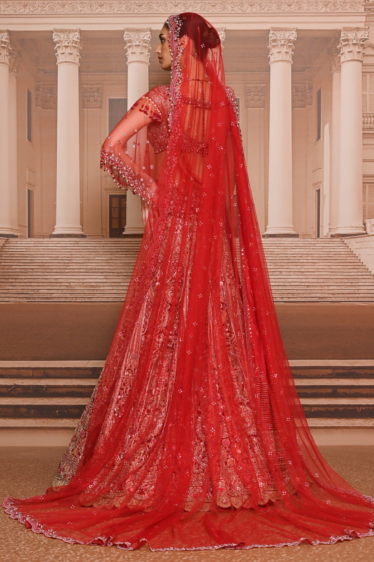 Ever Bloom Kalidar Embroidered Lehenga