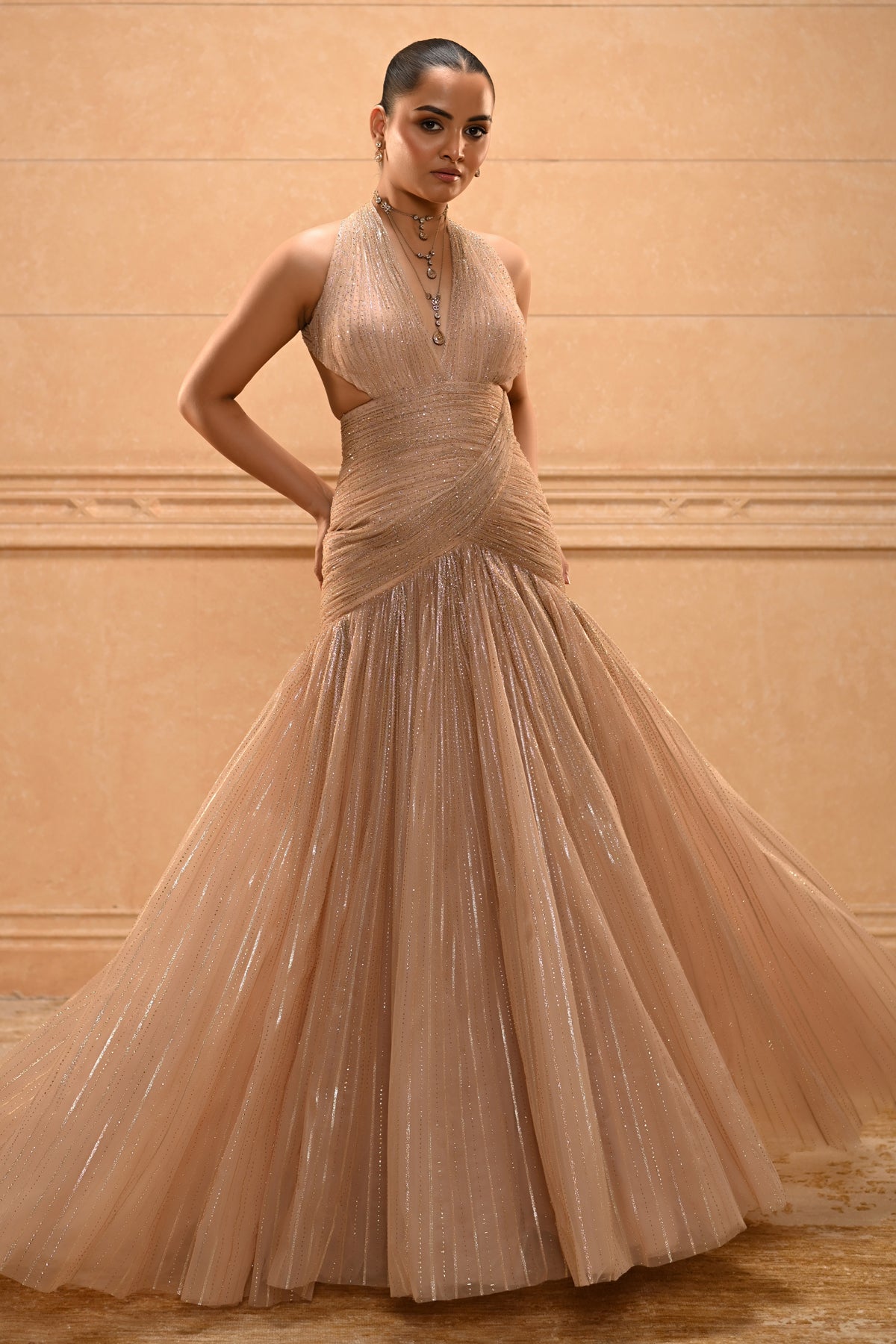 Champagne Crystal Gown
