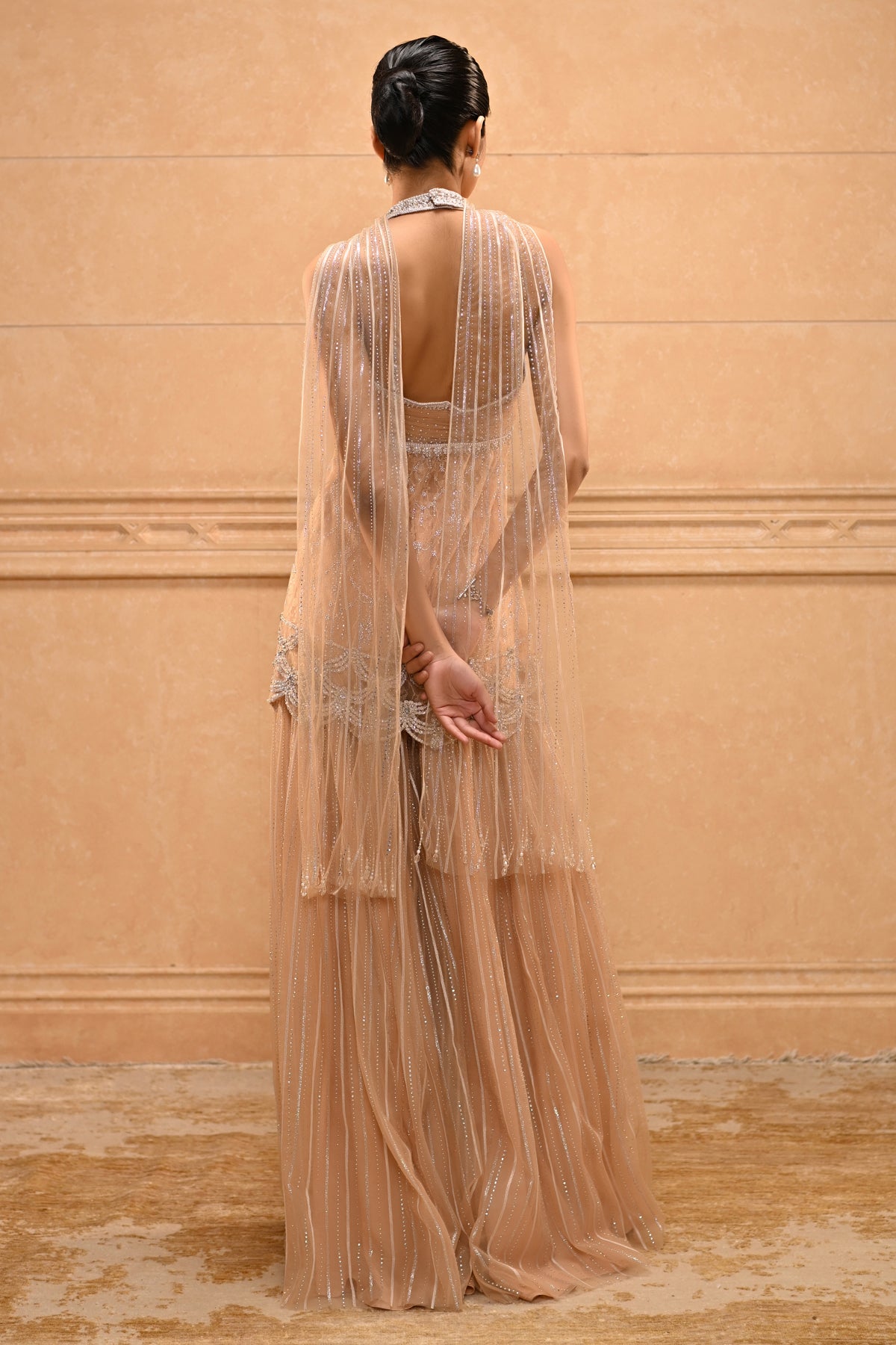 Crystal Embroidered Sharara Set