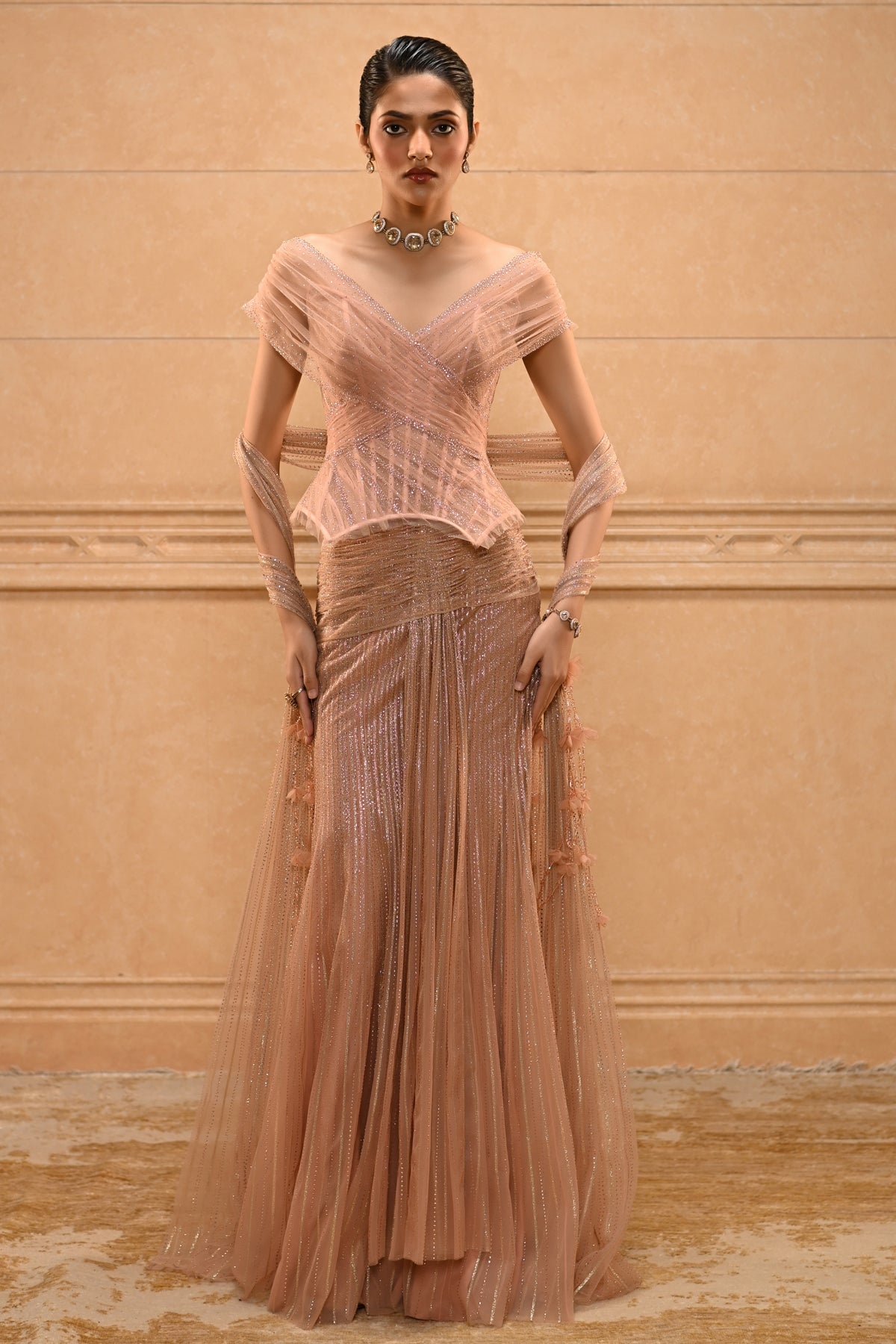 Tulle Draped Saree