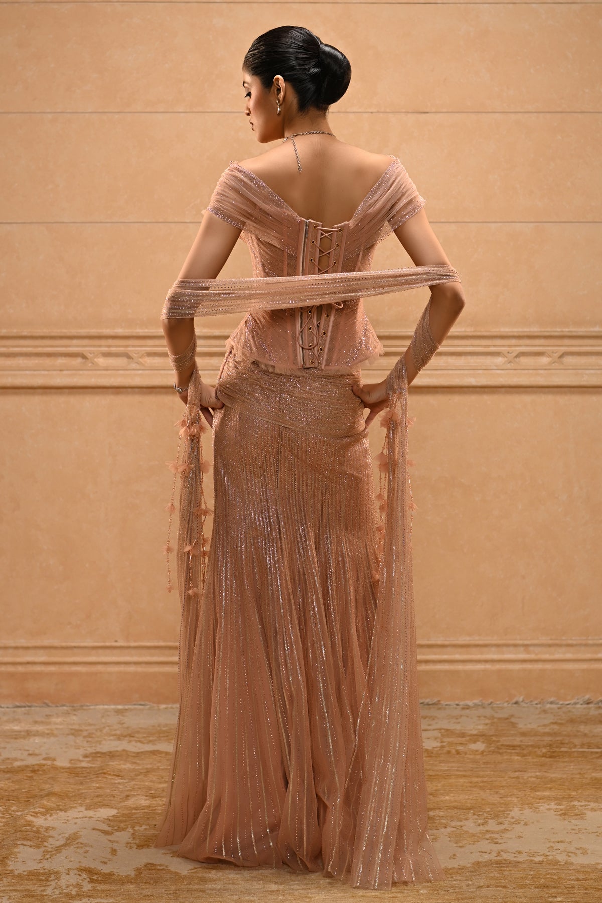 Tulle Draped Saree