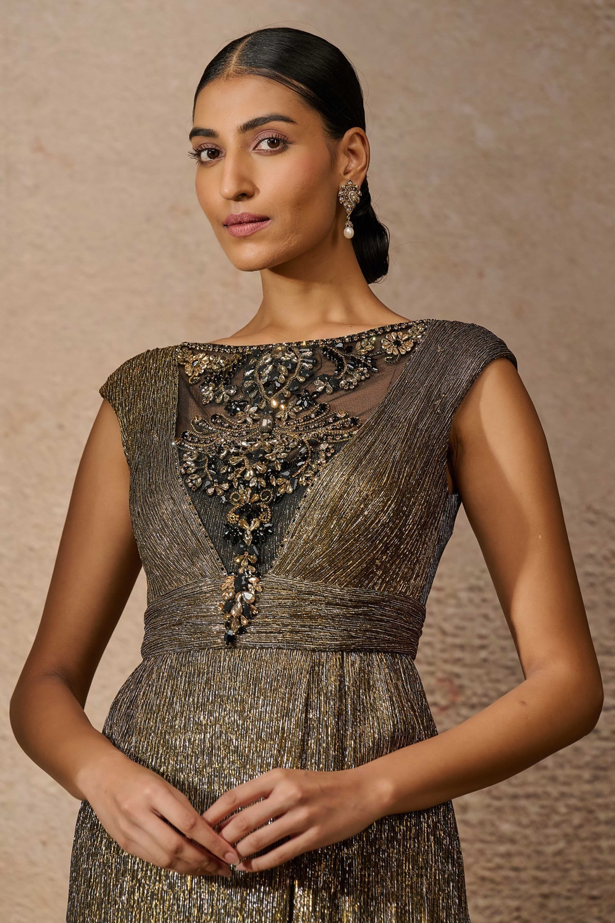 Otherworldly Signature Crinkle Jewel Jumpsuit