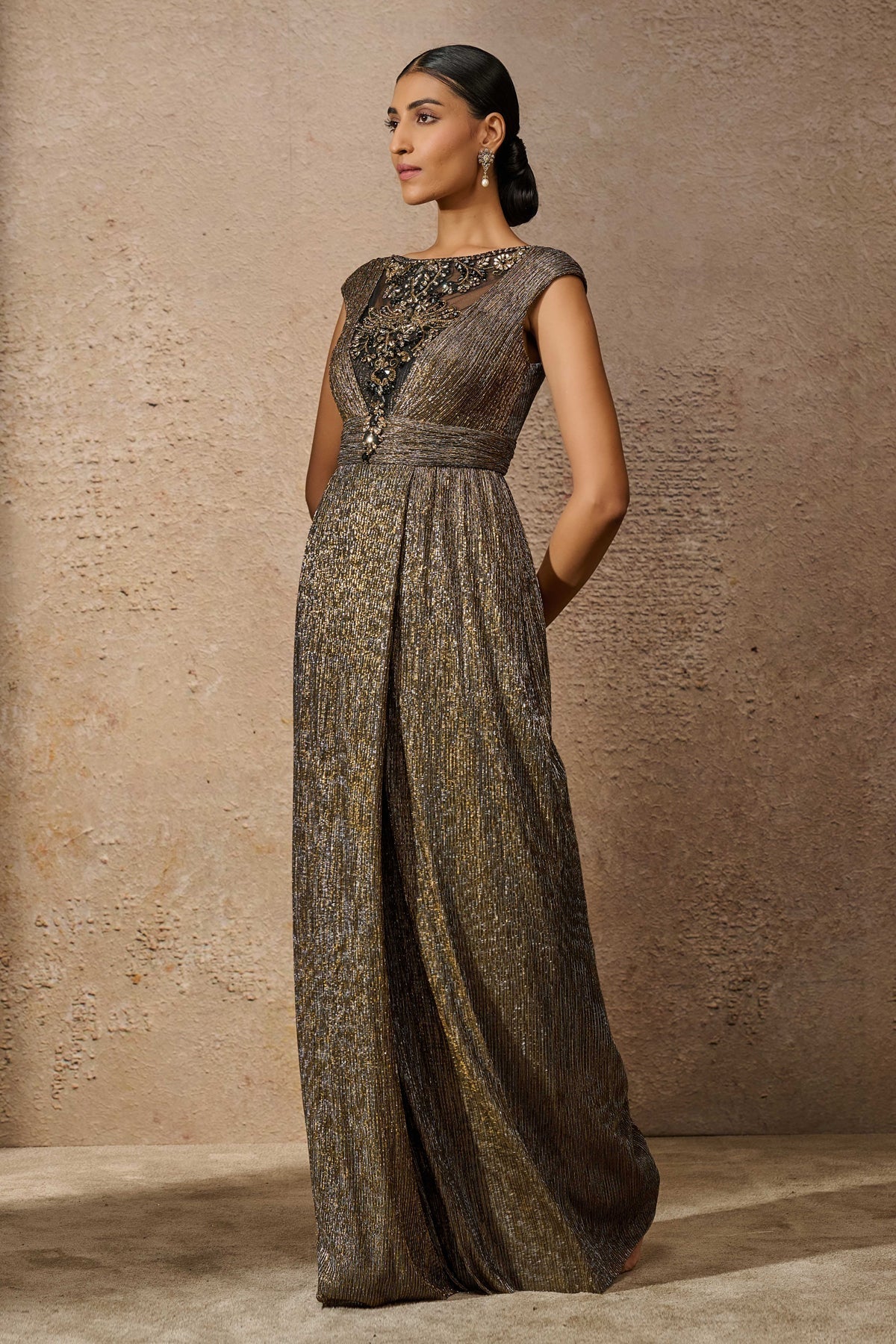 Otherworldly Signature Crinkle Jewel Jumpsuit