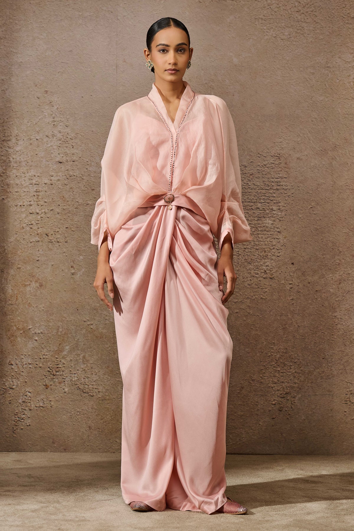 Ruched Top & Trouser Co Ord Set