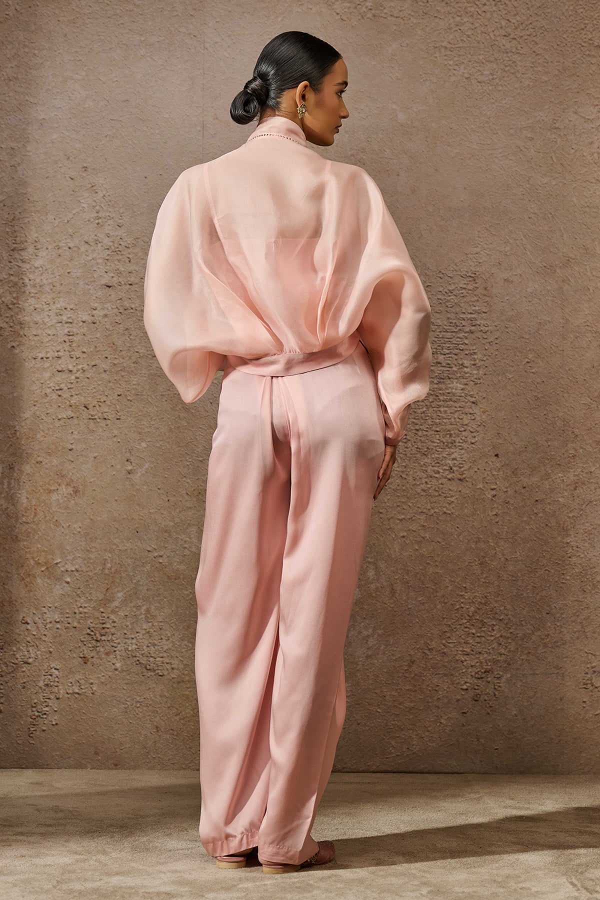 Ruched Top & Trouser Co Ord Set