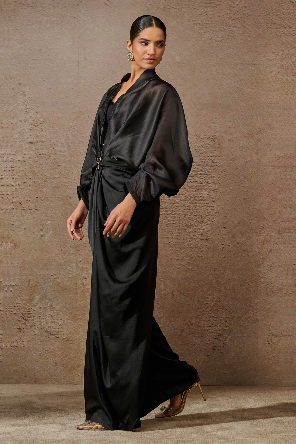 Ruched Top & Trouser Co Ord Set