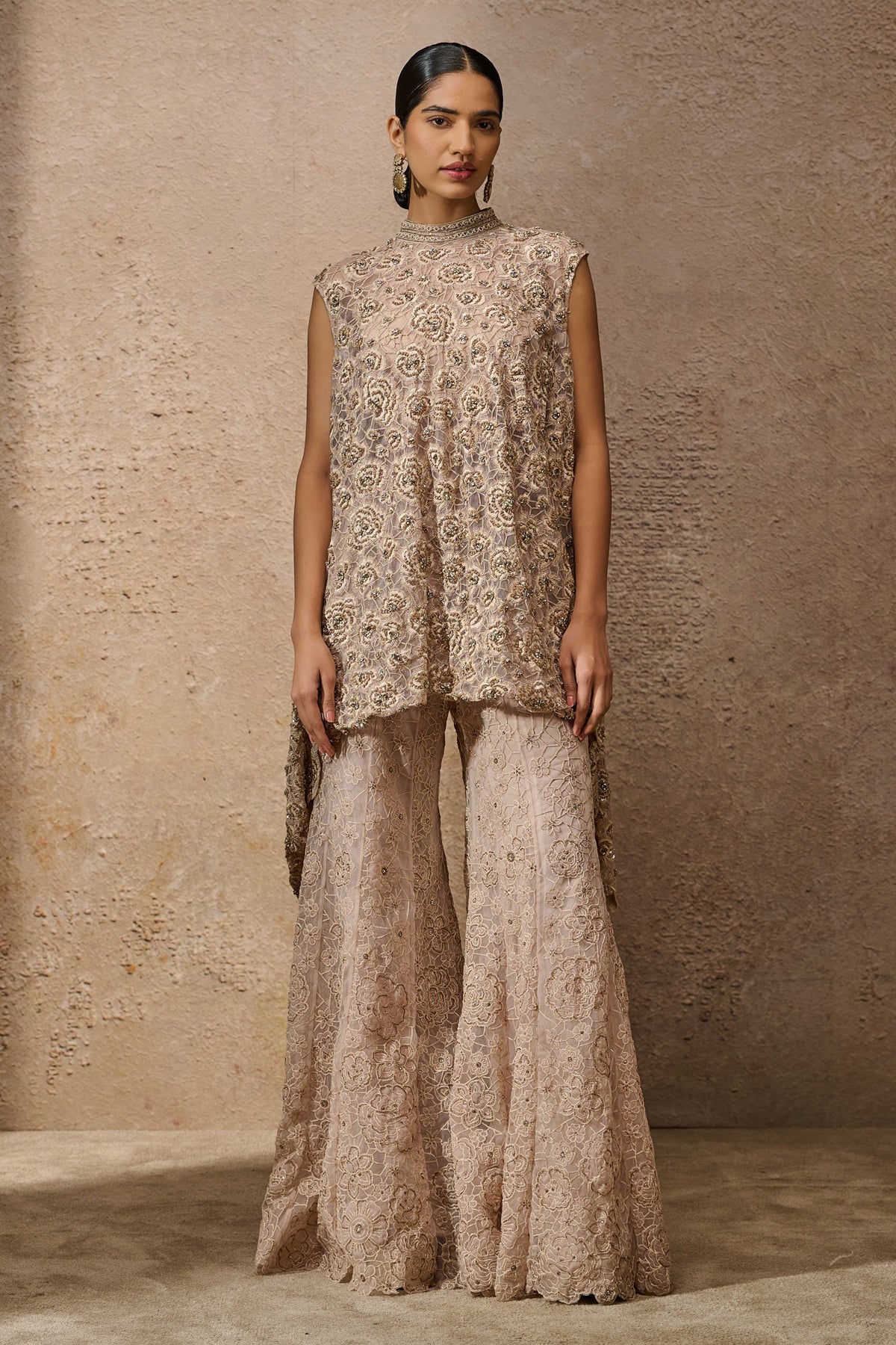 Floralâ Embroideredâ Sharara